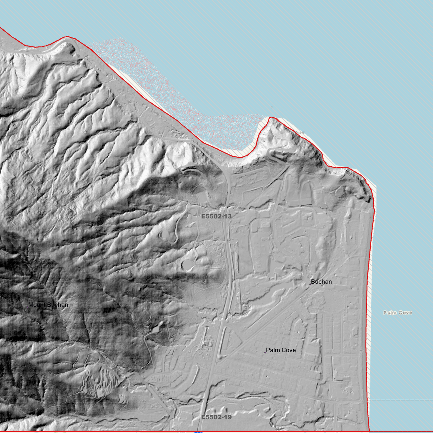 Palm Cove 1m Digital Elevation Model (E5502-13)
