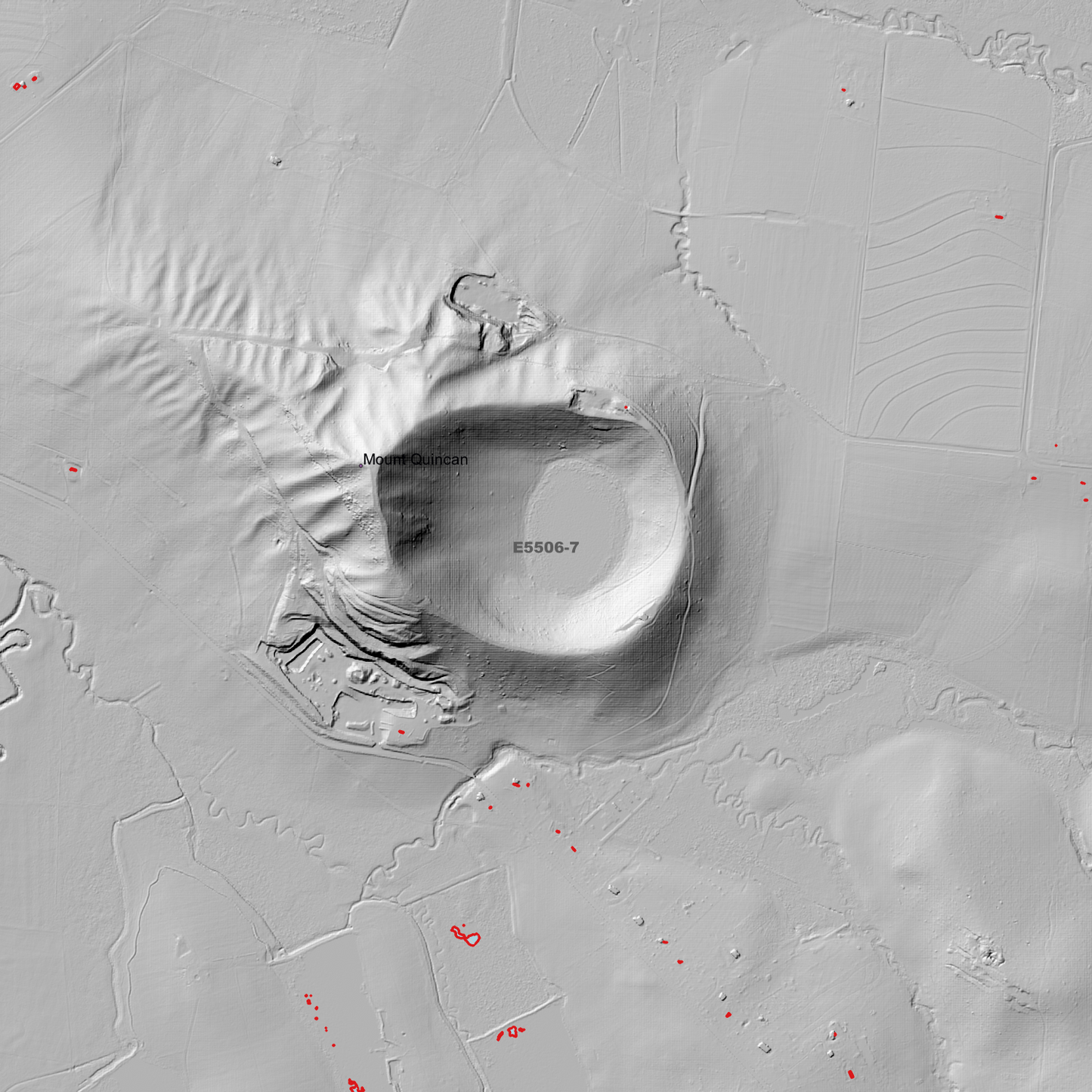 Lake Eacham 1m Digital Elevation Model (E5506-7)