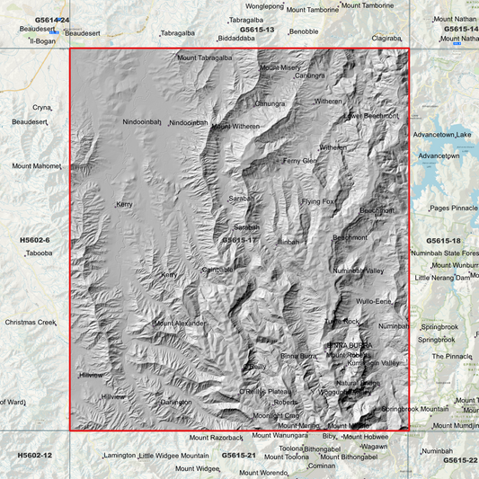Binna 1m Digital Elevation Model (G5615-17)