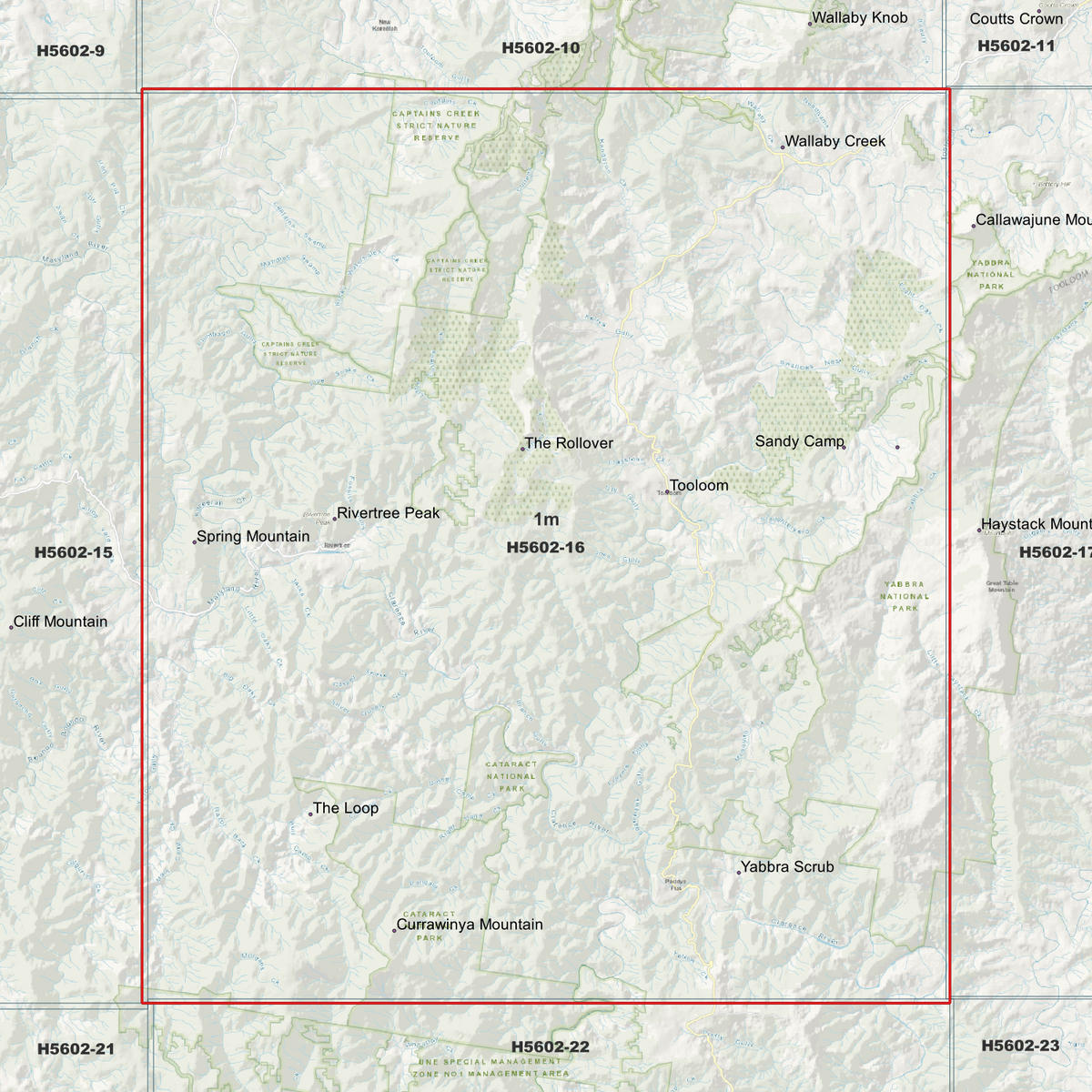 Tooloom 1m Digital Elevation Models (H5602-16)