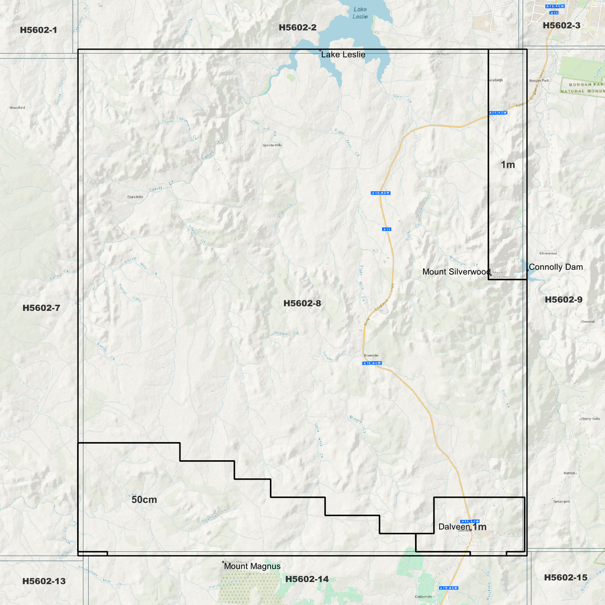 Dalveen 50cm & 1m Digital Elevation Models (H5602-8)