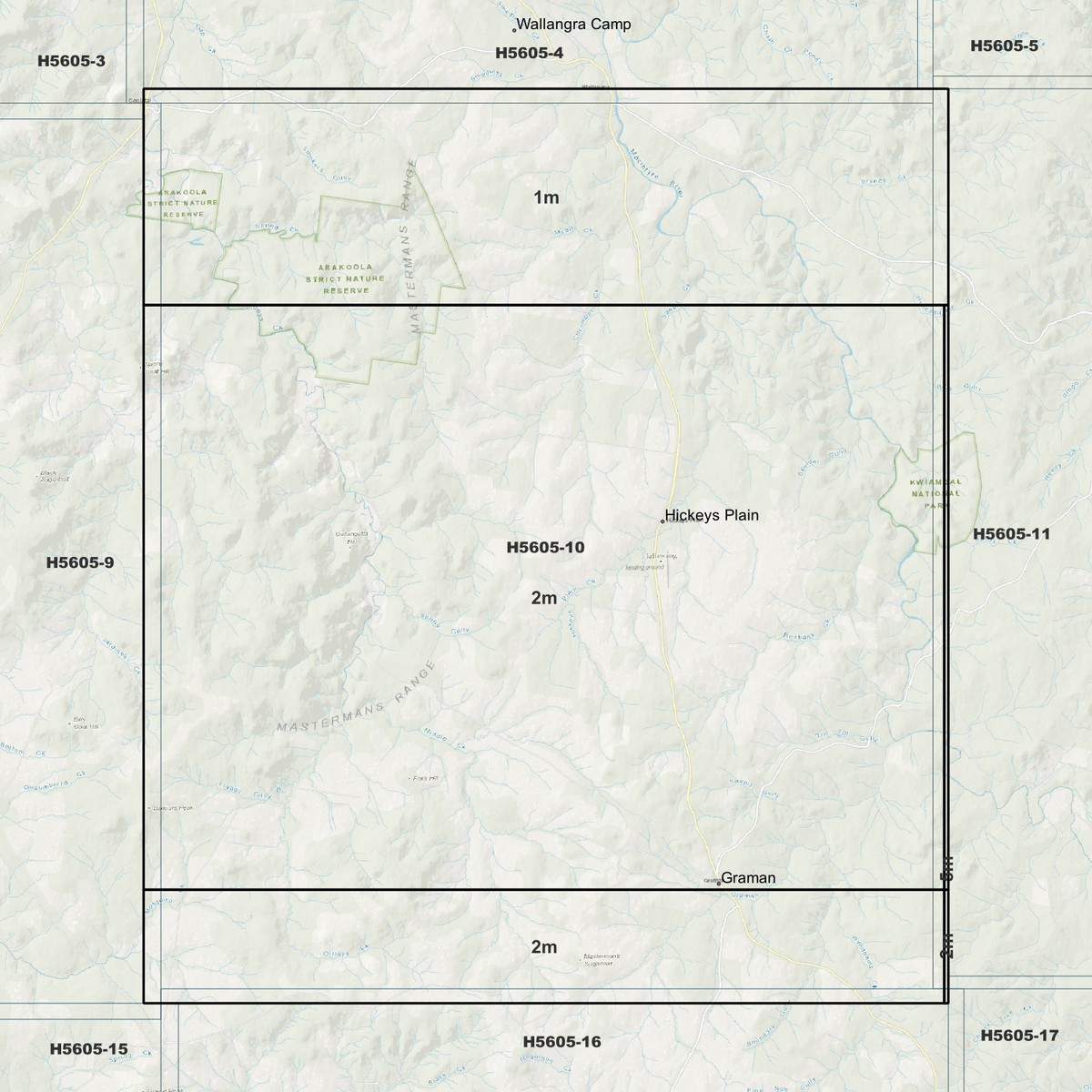 Balfours Peak 1m & 2m Digital Elevation Models (H5605-10)