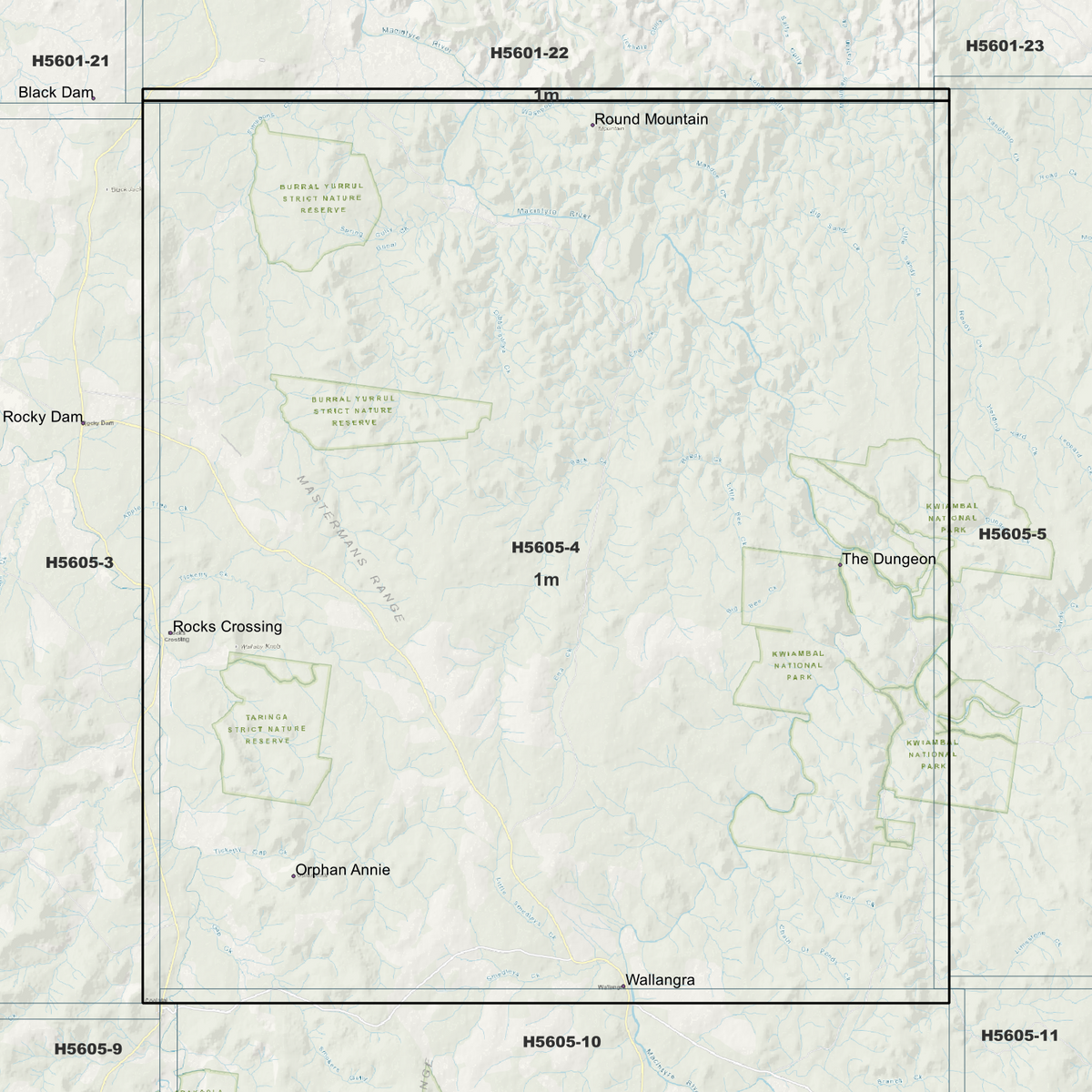 Wallangra 1m Digital Elevation Models (H5605-4)