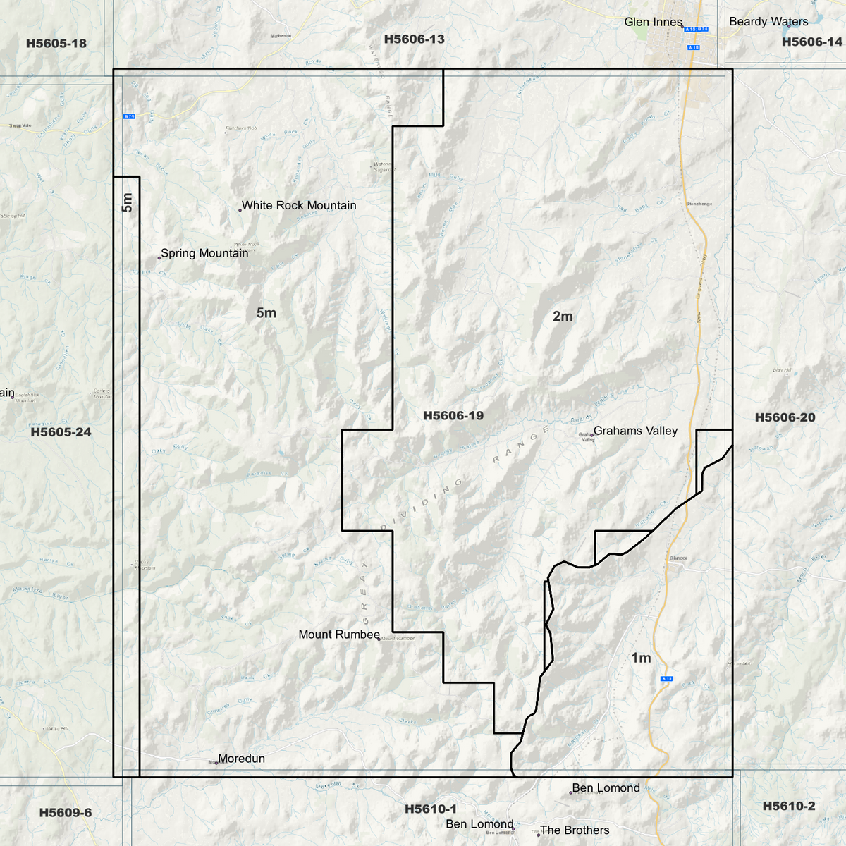 Glencoe 1m, 2m & 5m Digital Elevation Models (H5606-19)