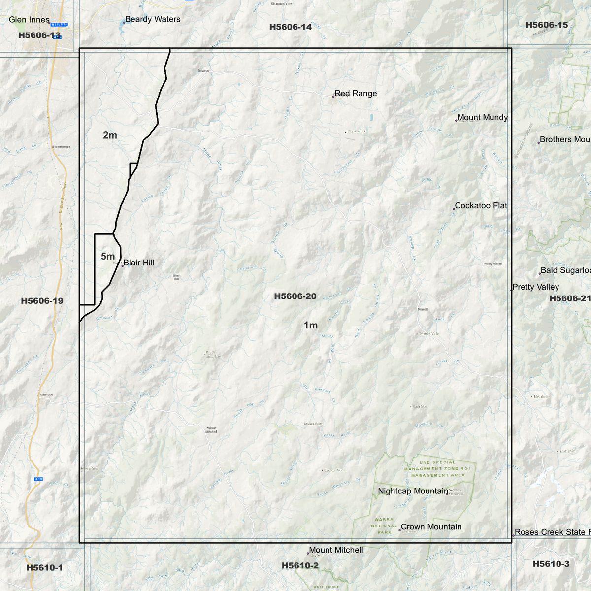 Pinkett 1m, 2m & 5m Digital Elevation Models (H5606-20)
