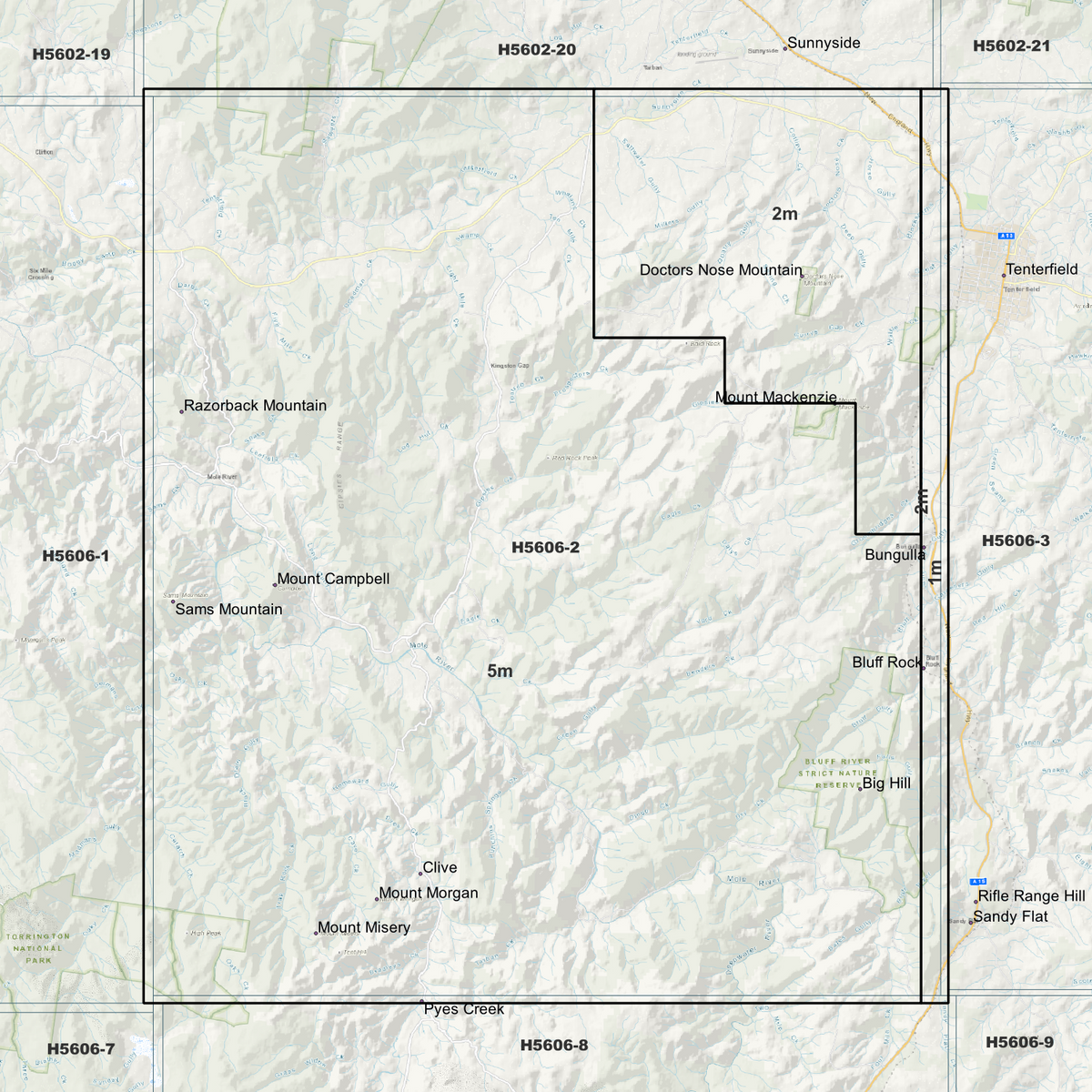 Woodside 1m, 2m & 5m Digital Elevation Models (H5606-2)