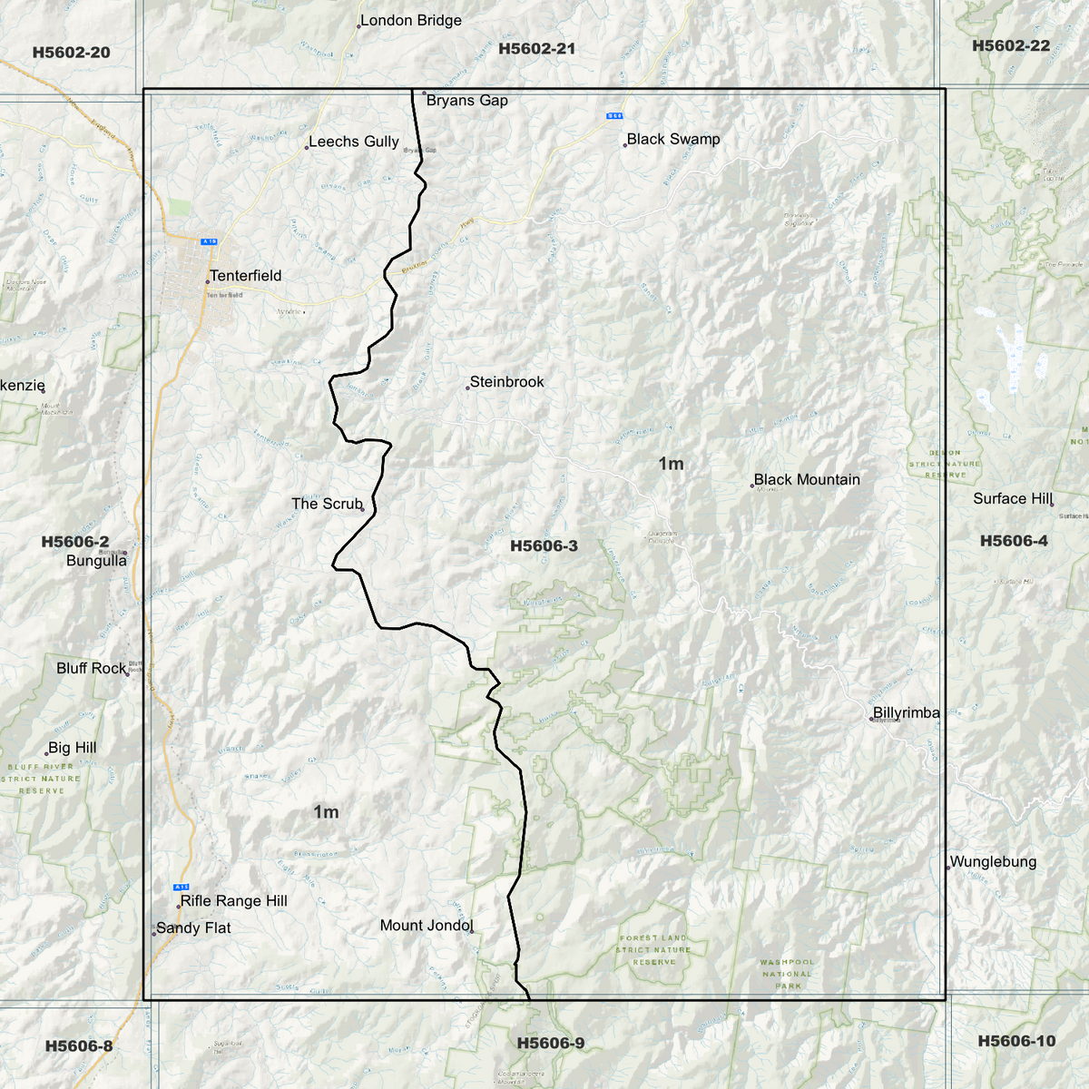 Tenterfield 1m Digital Elevation Models (H5606-3)
