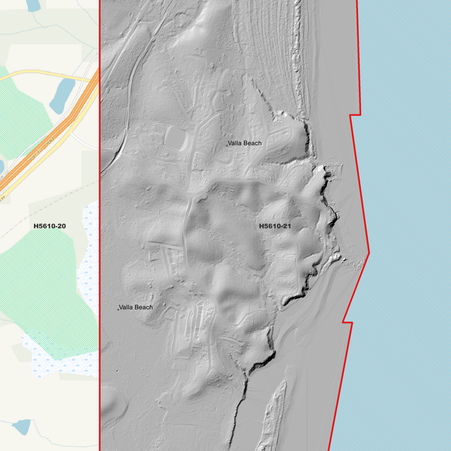 Valla Beach 1m Digital Elevation Model (H5610-21)
