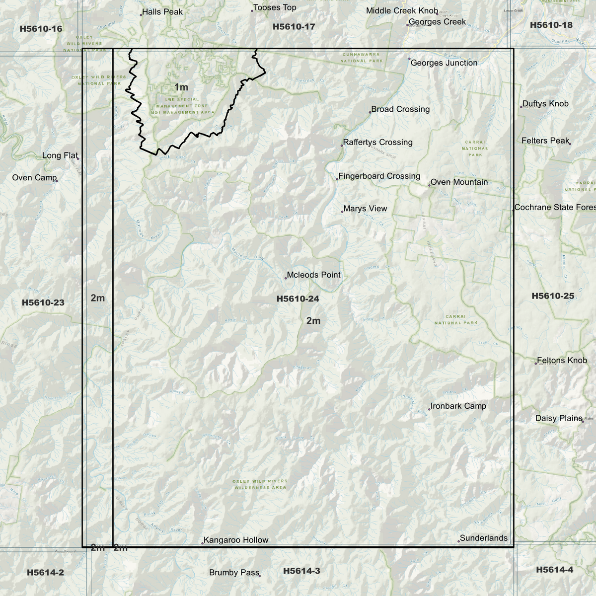 Mcleods 1m & 2m Digital Elevation Models (H5610-24)