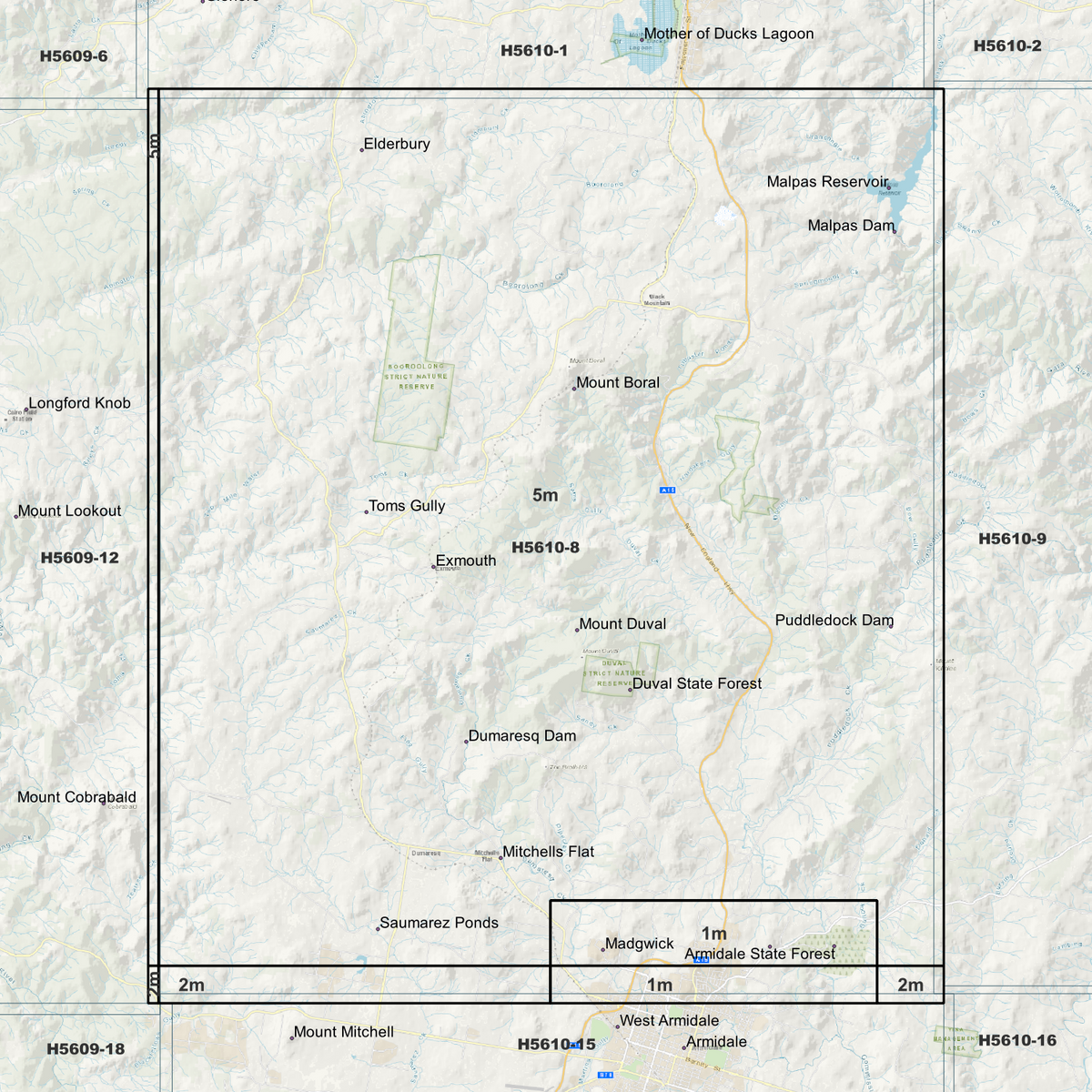 Duval 1m, 2m & 5m Digital Elevation Models (H5610-8)