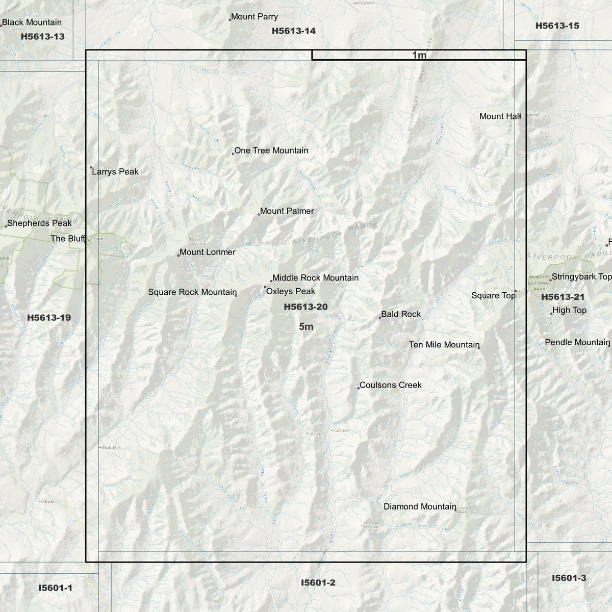Larrys Peak 1m & 5m Digital Elevation Models (H5613-20)