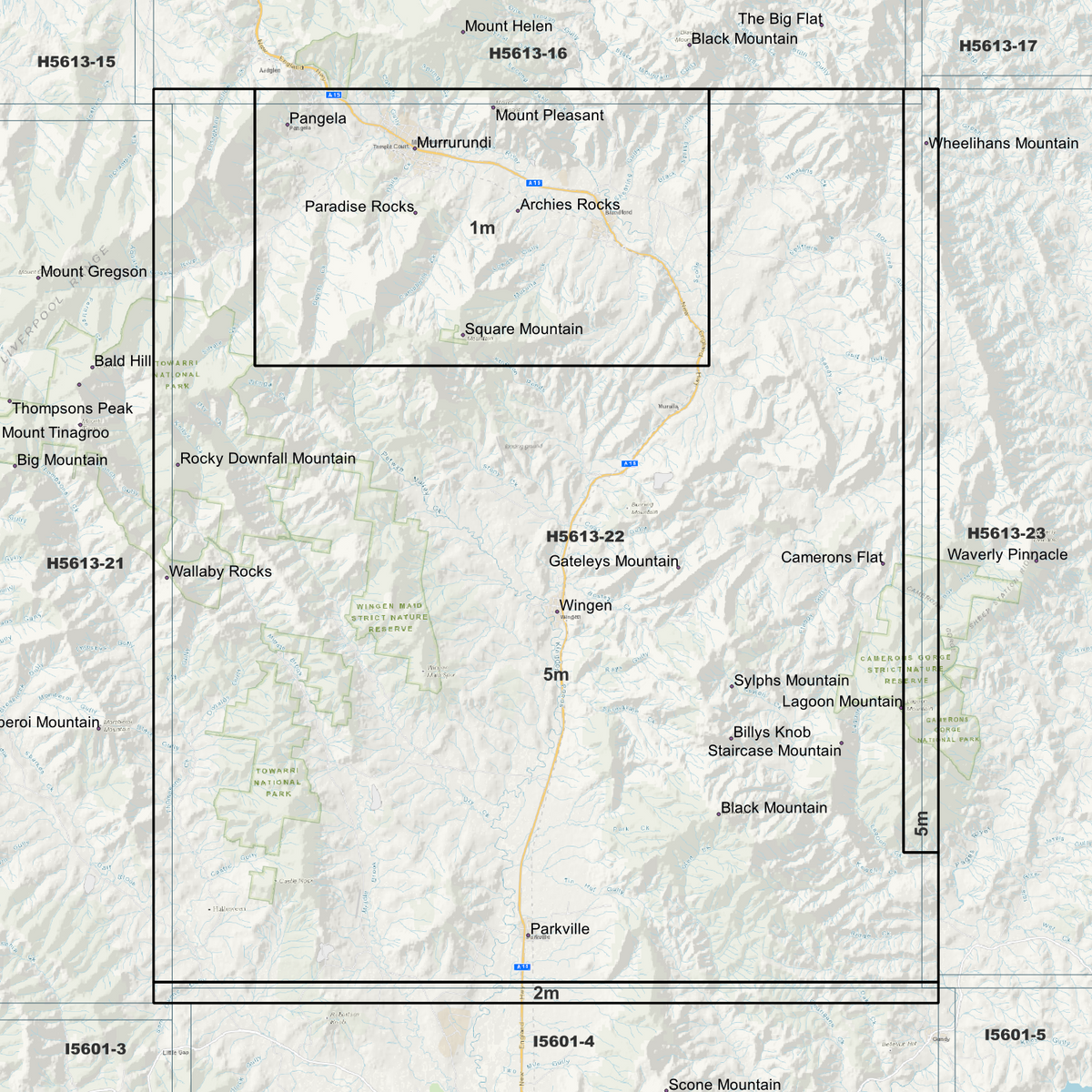 Wingen 1m, 2m & 5m Digital Elevation Models (H5613-22)