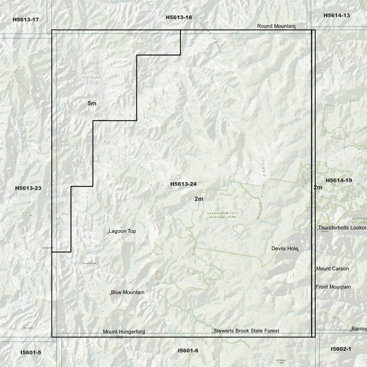 Devils Hole 2m & 5m Digital Elevation Models (H5613-24)