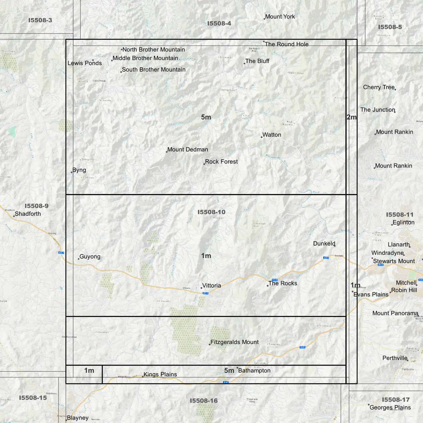 Vittoria 1m, 2m & 5m Digital Elevation Models (I5508-10)