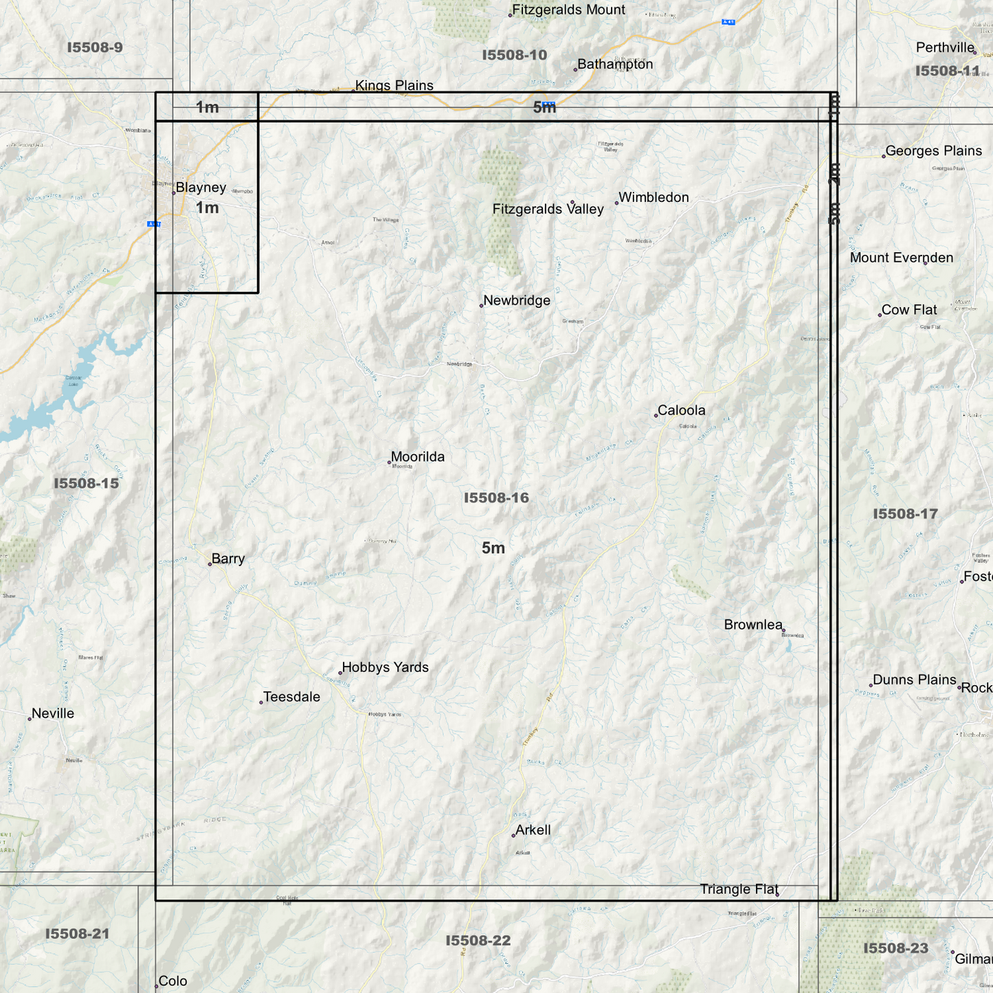 Blayney 1m & 5m Digital Elevation Models (I5508-16)