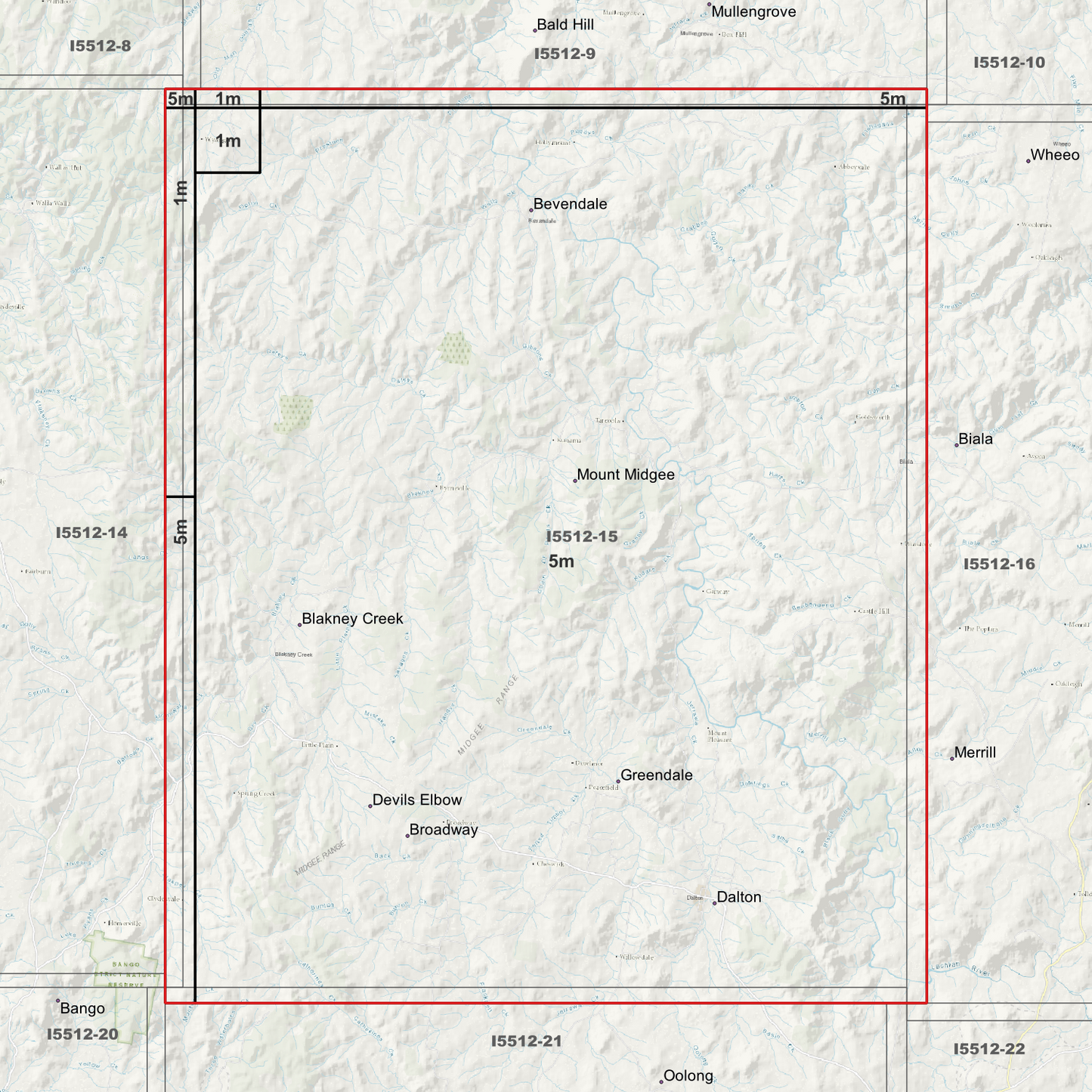 Dalton 5m Digital Elevation Models (I5512-15)