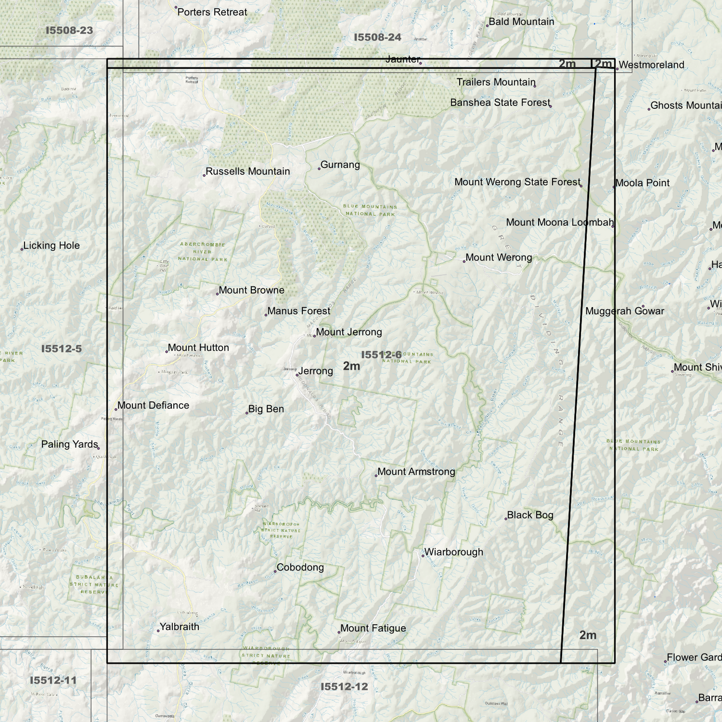 Jerrong 2m Digital Elevation Models (I5512-6)