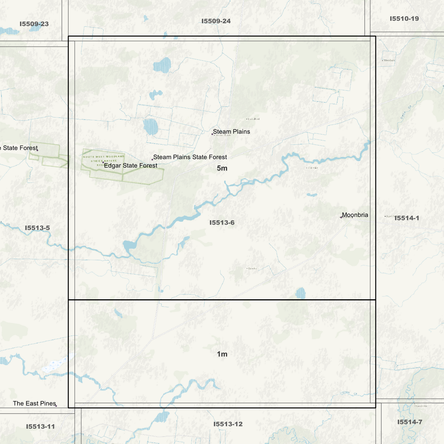 Steam Plains 1m & 5m Digital Elevation Models (I5513-6)