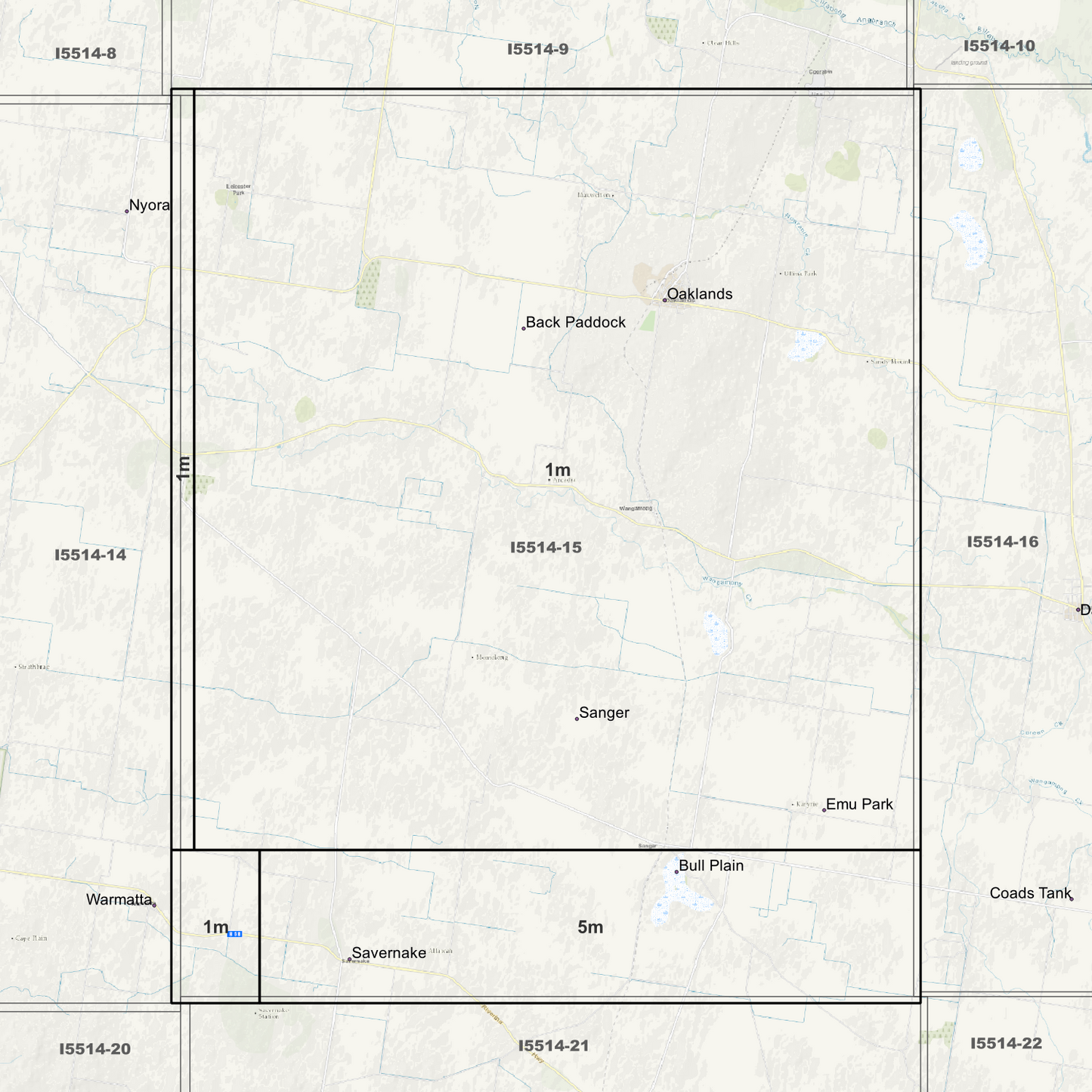 Sanger 1m & 5m Digital Elevation Models (I5514-15)