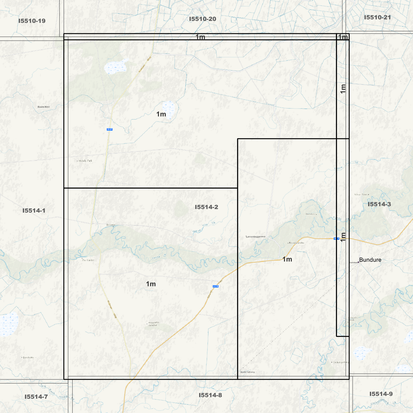 Mundamutta 1m Digital Elevation Models (I5514-2)