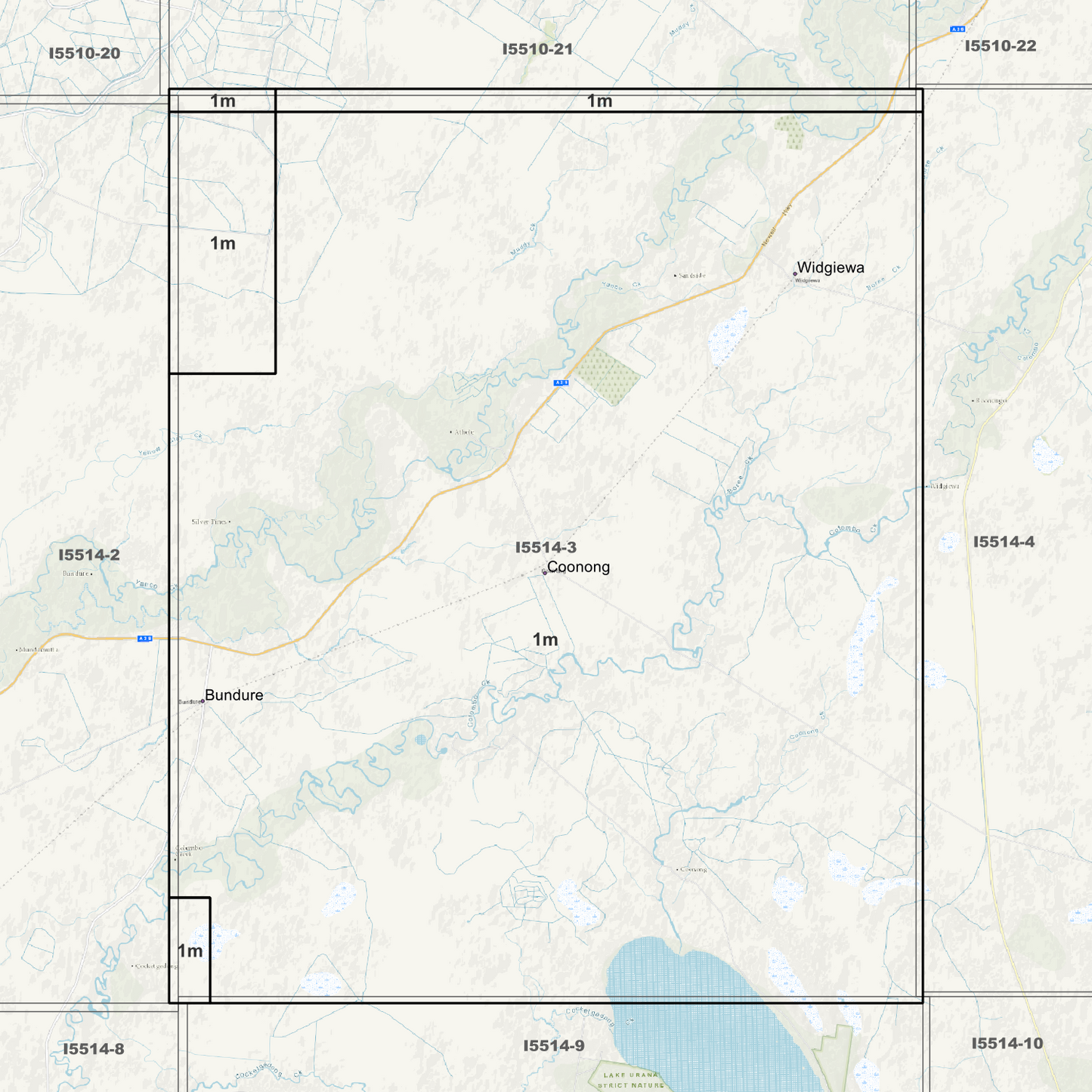Bundure 1m Digital Elevation Models (I5514-3)