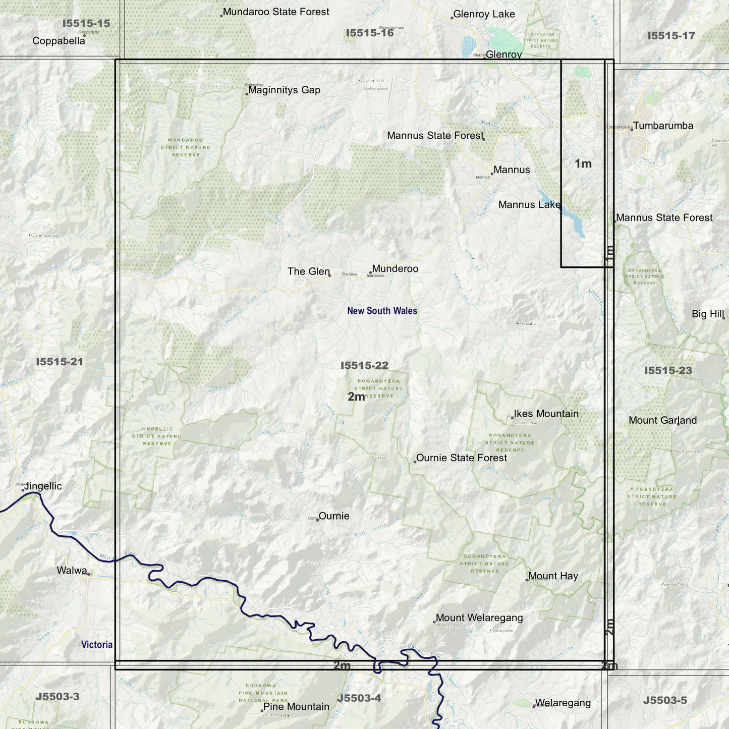 Mannus 1m & 2m Digital Elevation Models (I5515-22)