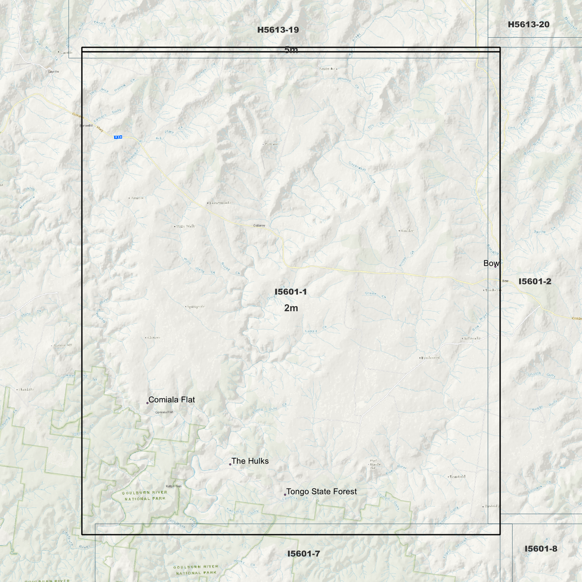 Tongo 2m & 5m Digital Elevation Models (I5601-1)