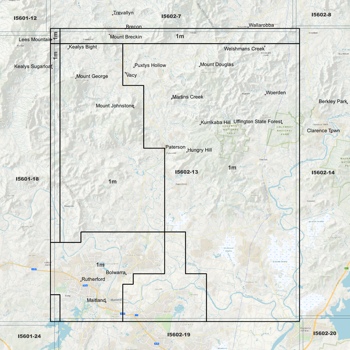 Maitland 1m Digital Elevation Models (I5602-13)