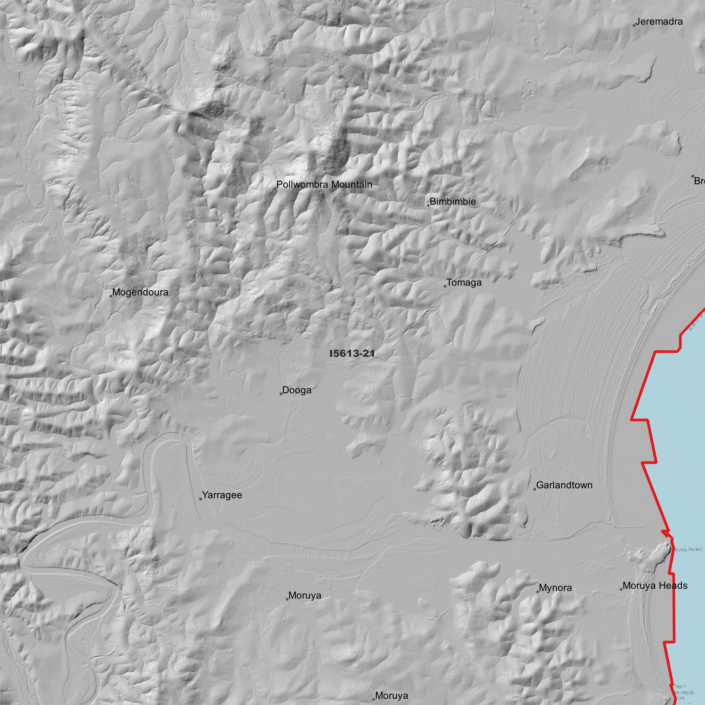 Moruya 1m Digital Elevation Model (I5613-21)