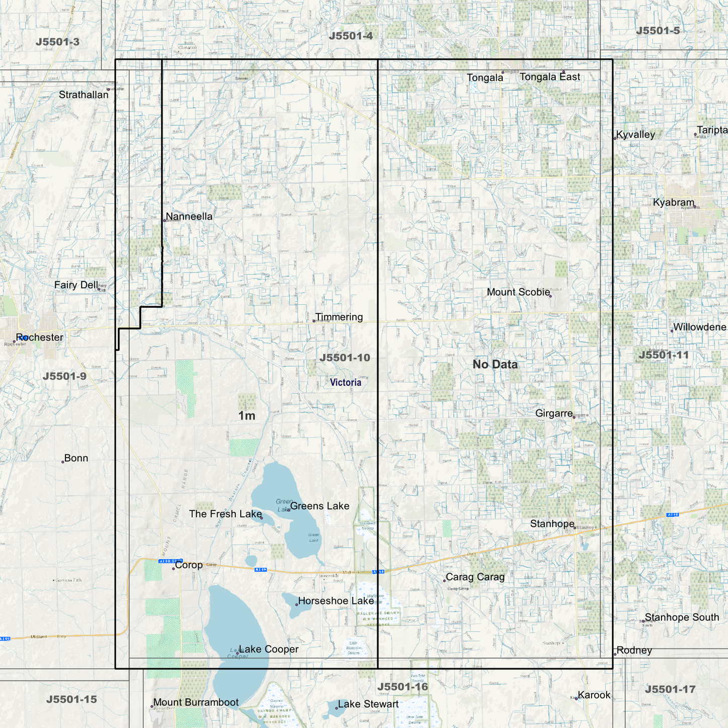 Corop 1m Digital Elevation Models (J5501-10)