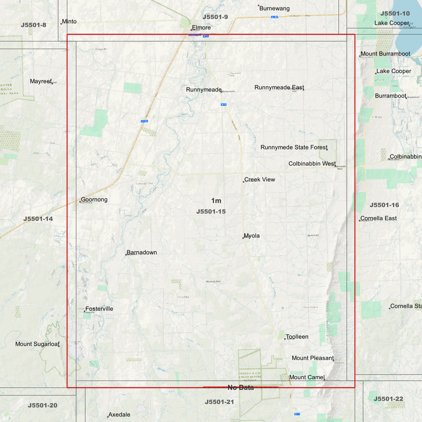 Runnymede 1m Digital Elevation Models (J5501-15)