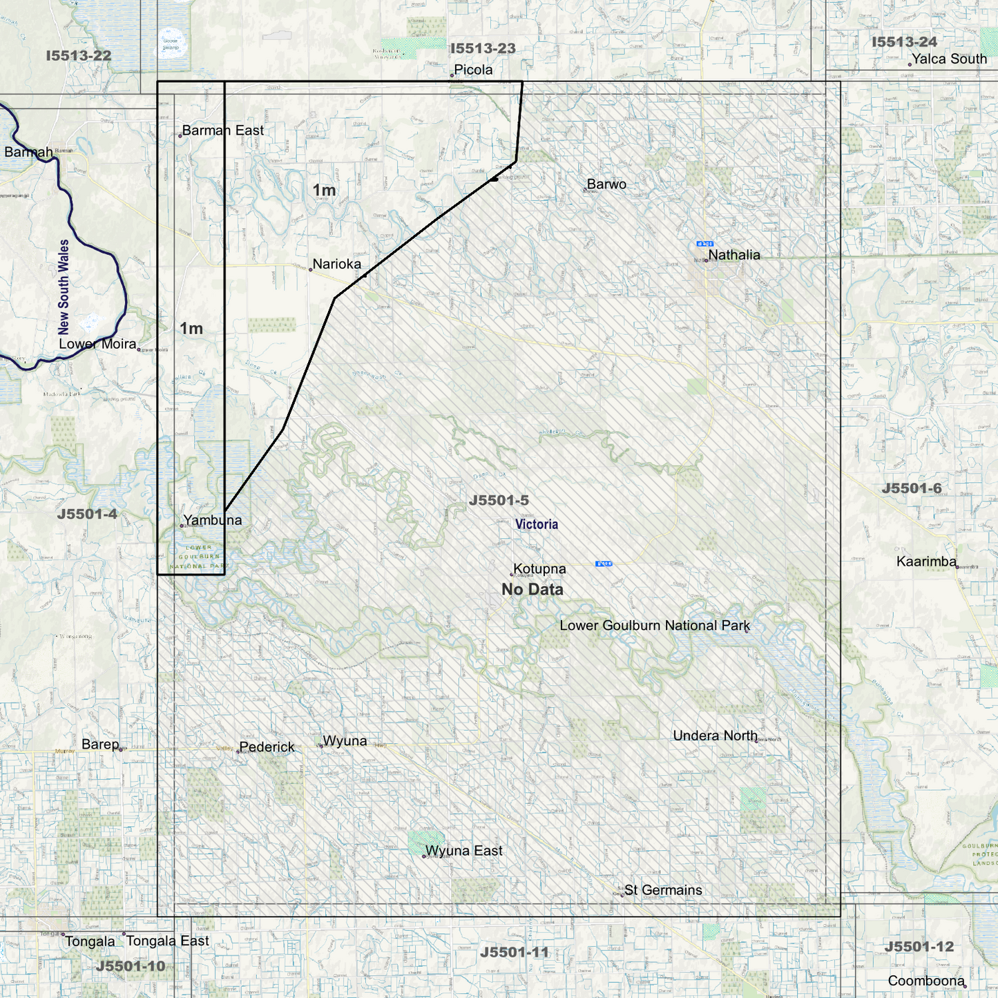 Kotupna 1m Digital Elevation Models (J5501-5)