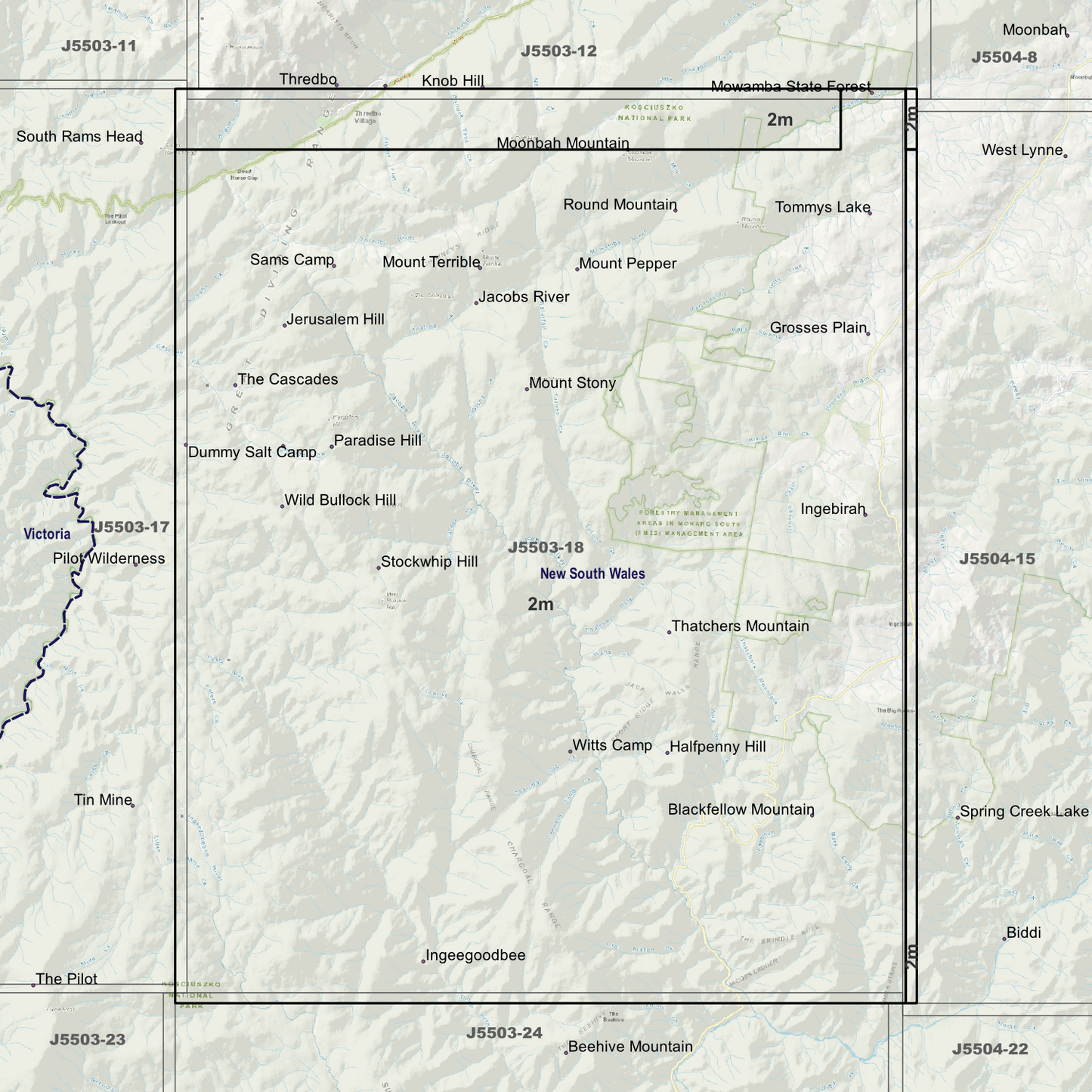 Jacobs River 2m Digital Elevation Models (J5503-18)