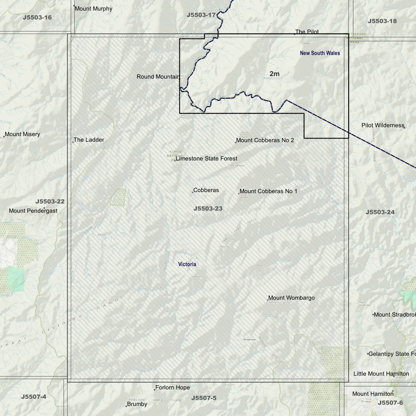 Cobberas 2m Digital Elevation Models (J5503-23)