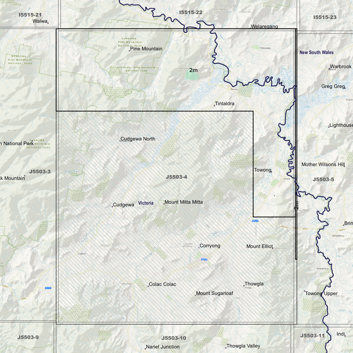 Cudgewa 2m Digital Elevation Models (J5503-4)
