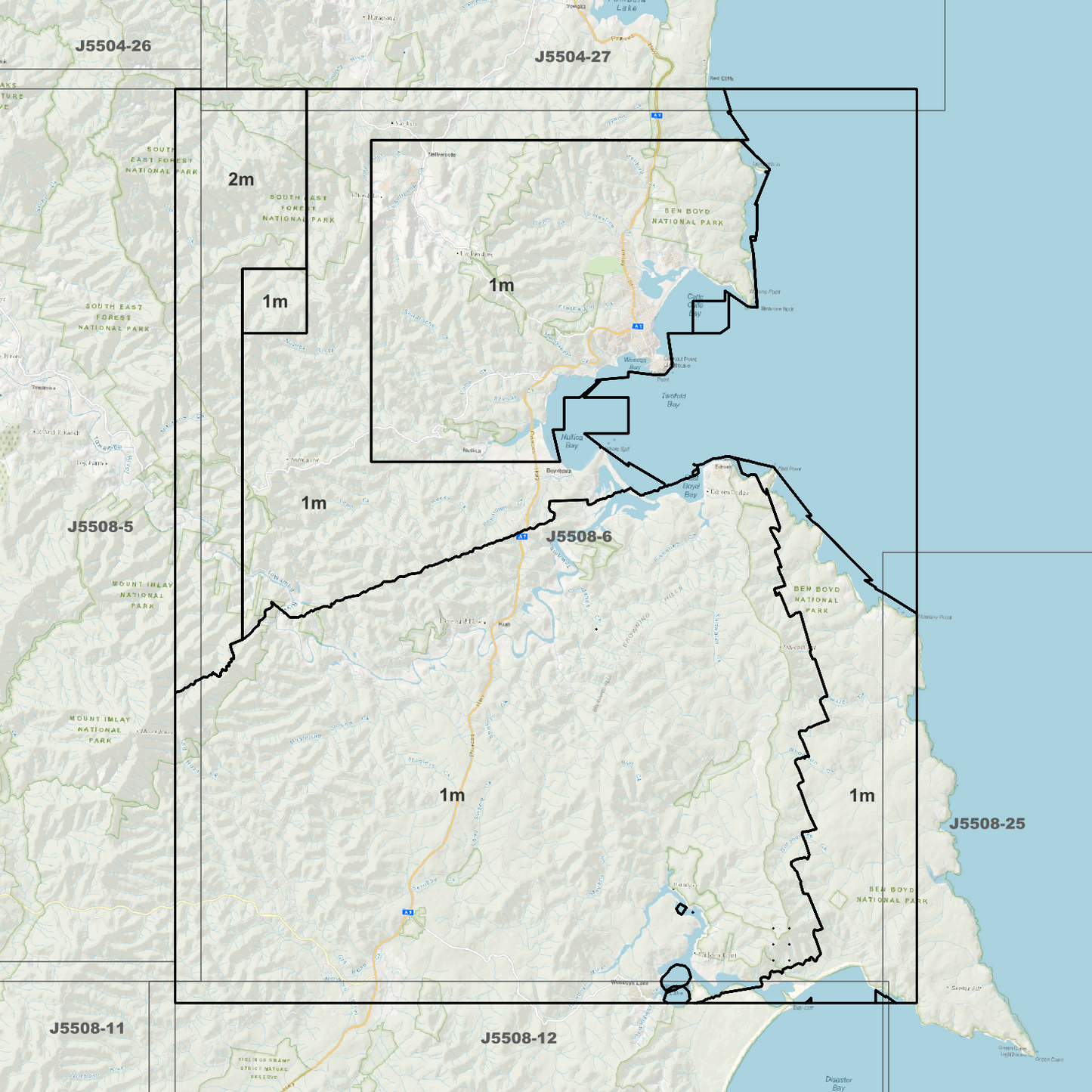 Eden 1m & 2m Digital Elevation Models (J5508-6)