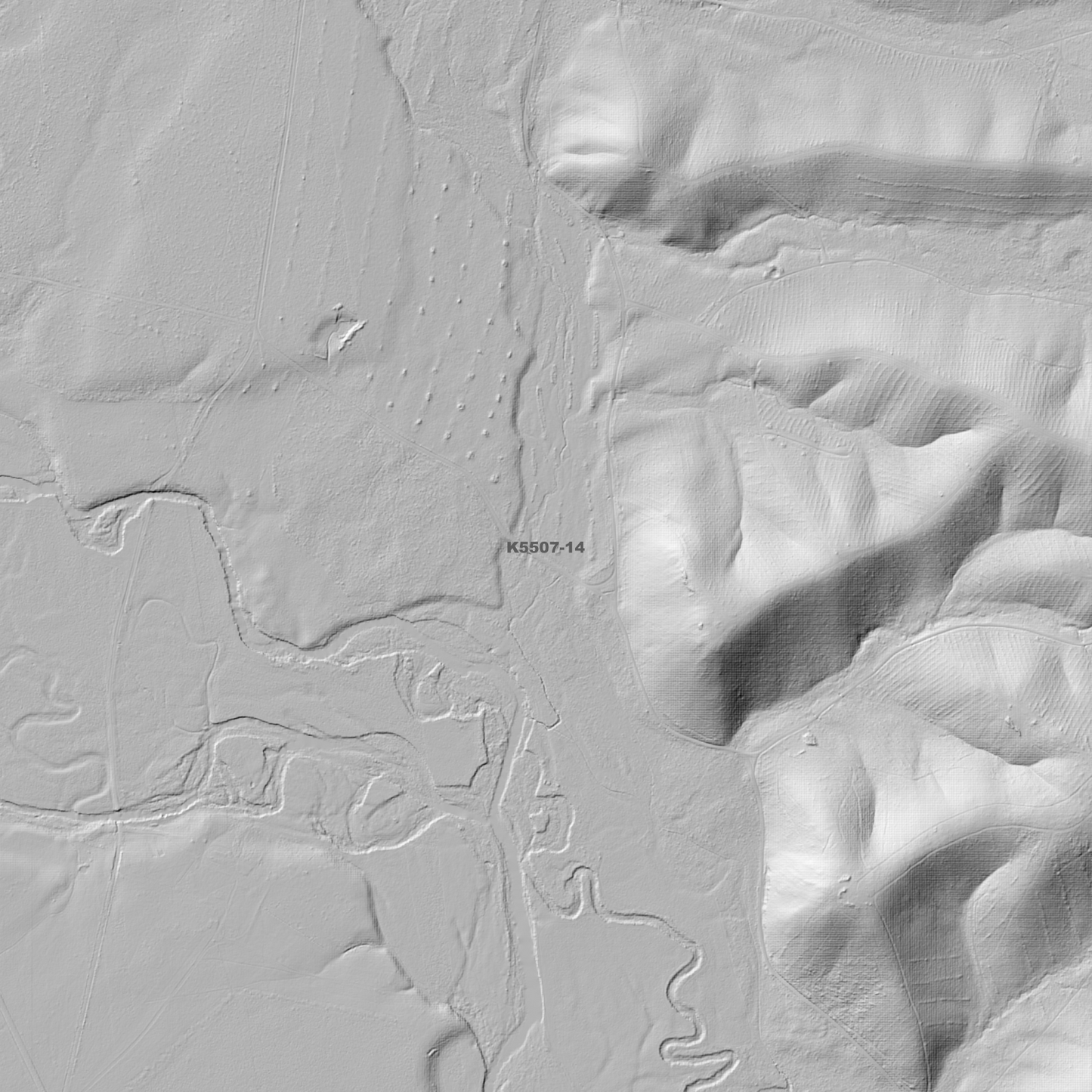 Blue Tier 1m Digital Elevation Model (K5507-14)