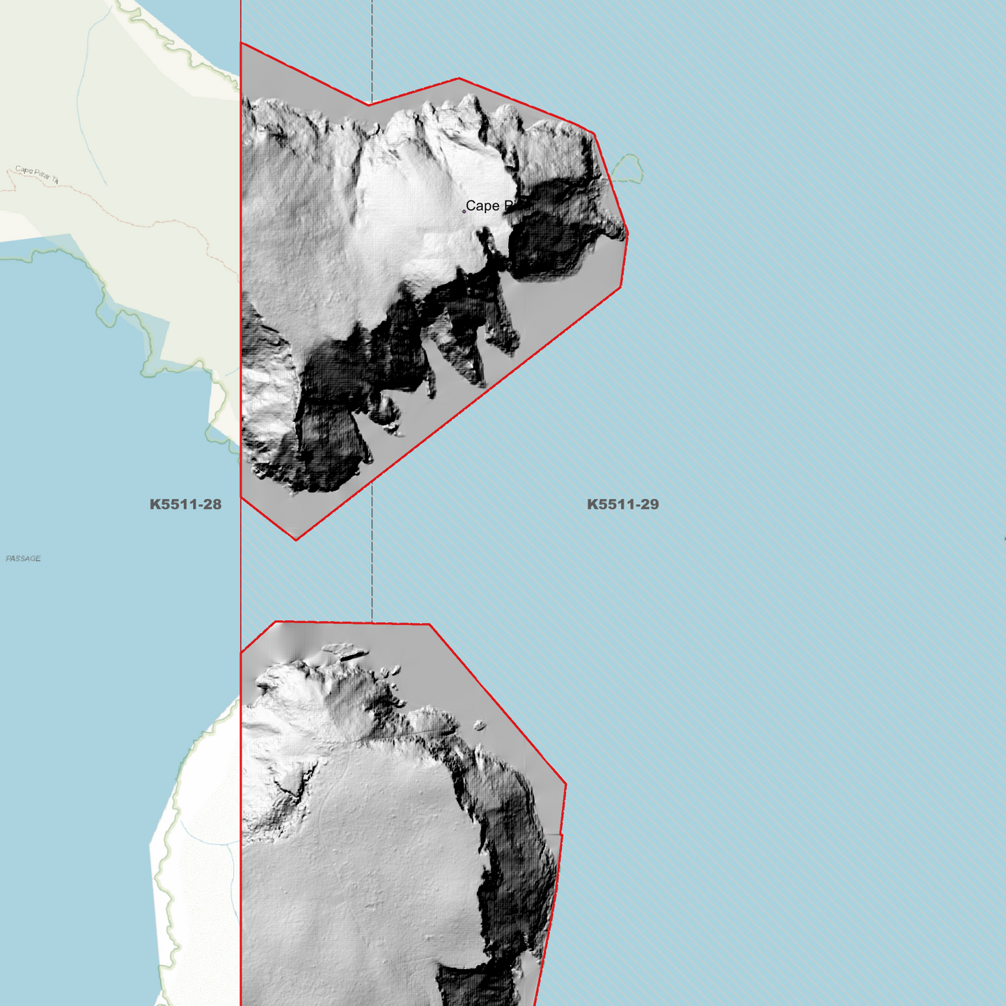 Cape Pillar 1m Digital Elevation Model (K5511-29)
