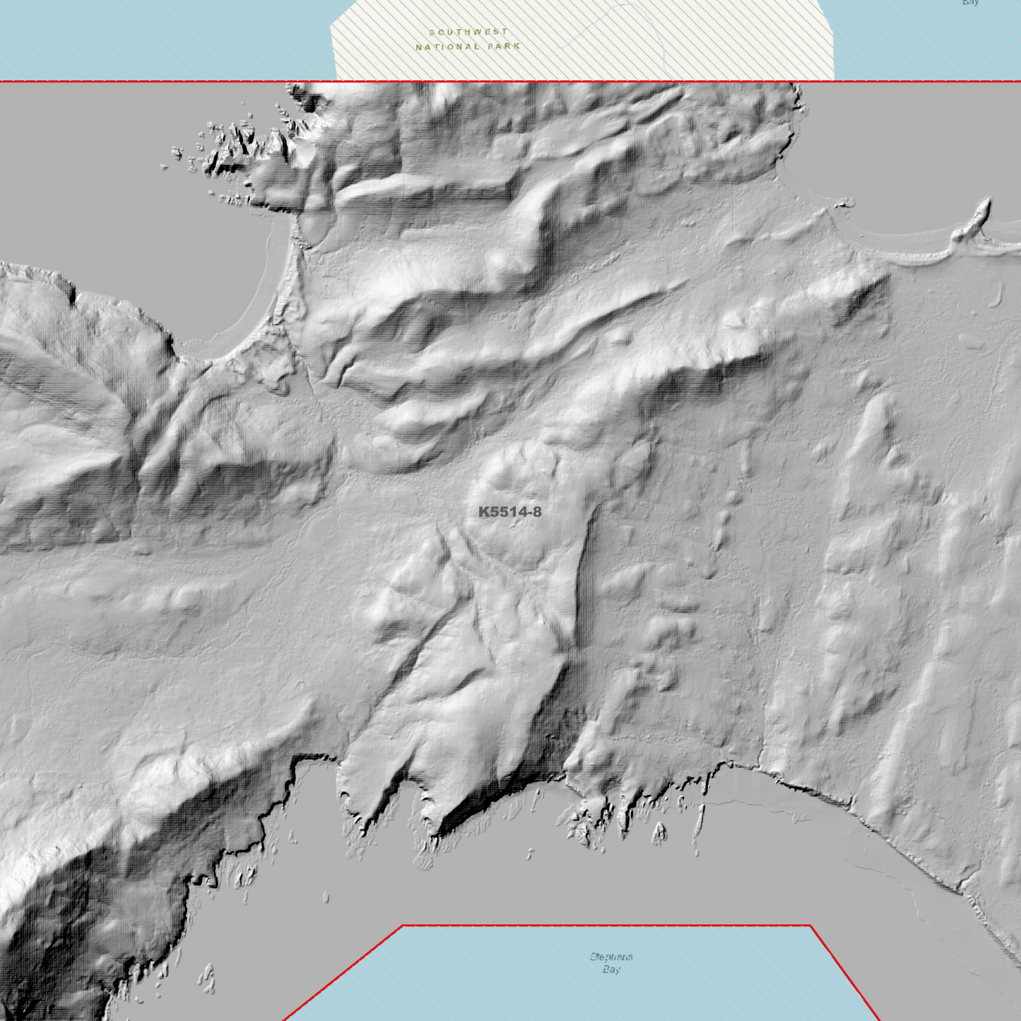 Port Davey 1m Digital Elevation Model (K5514-8)
