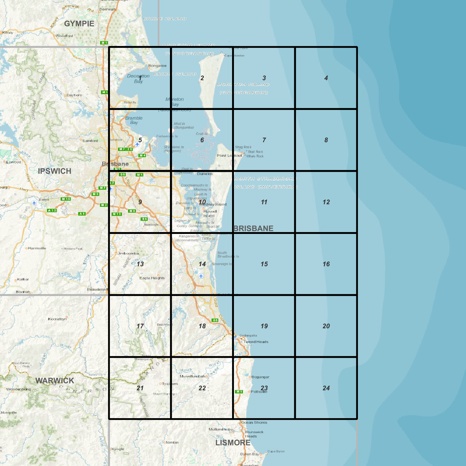 Brisbane QLD &  North Coast NSW (G5615)