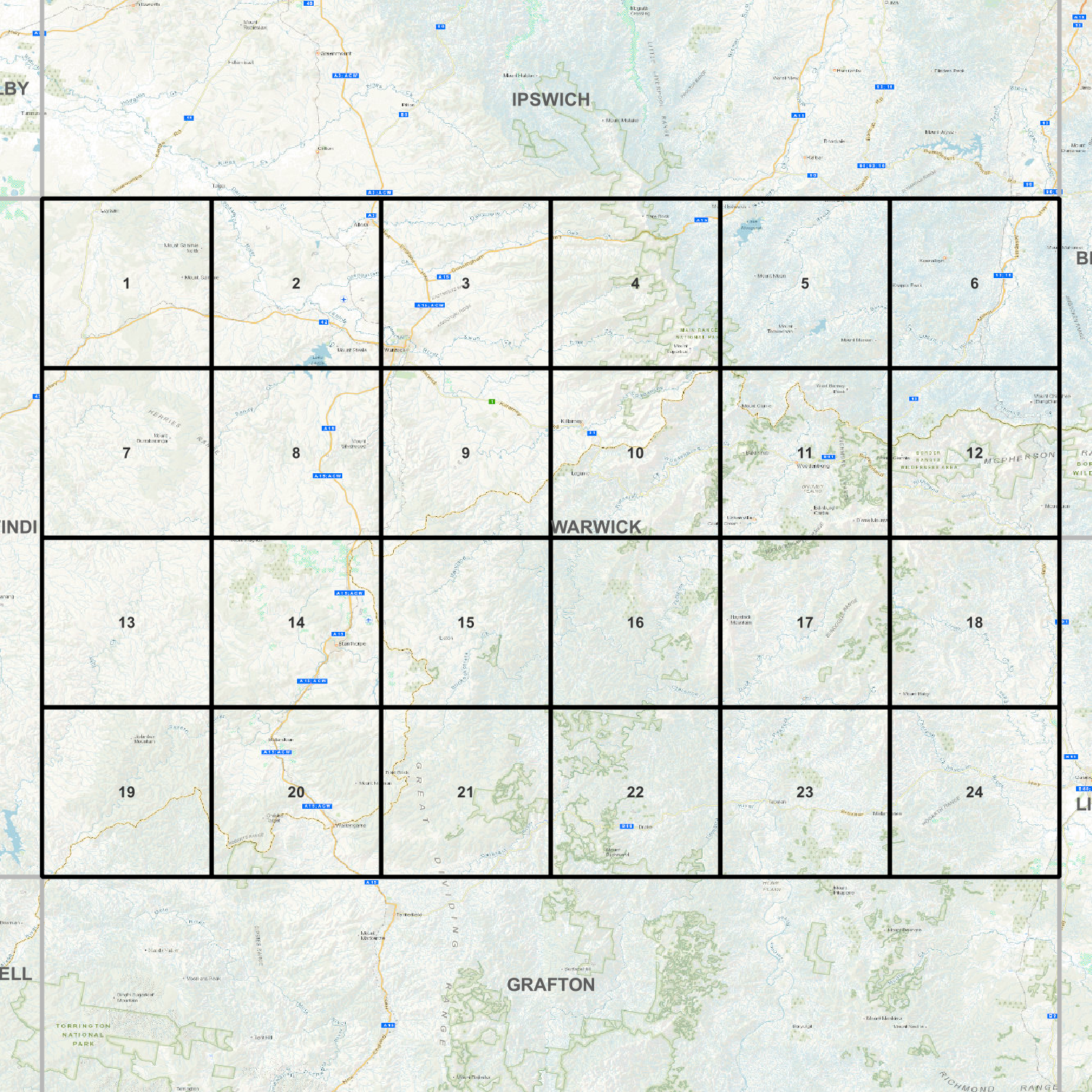 Warwick QLD and Northern NSW (H5602)