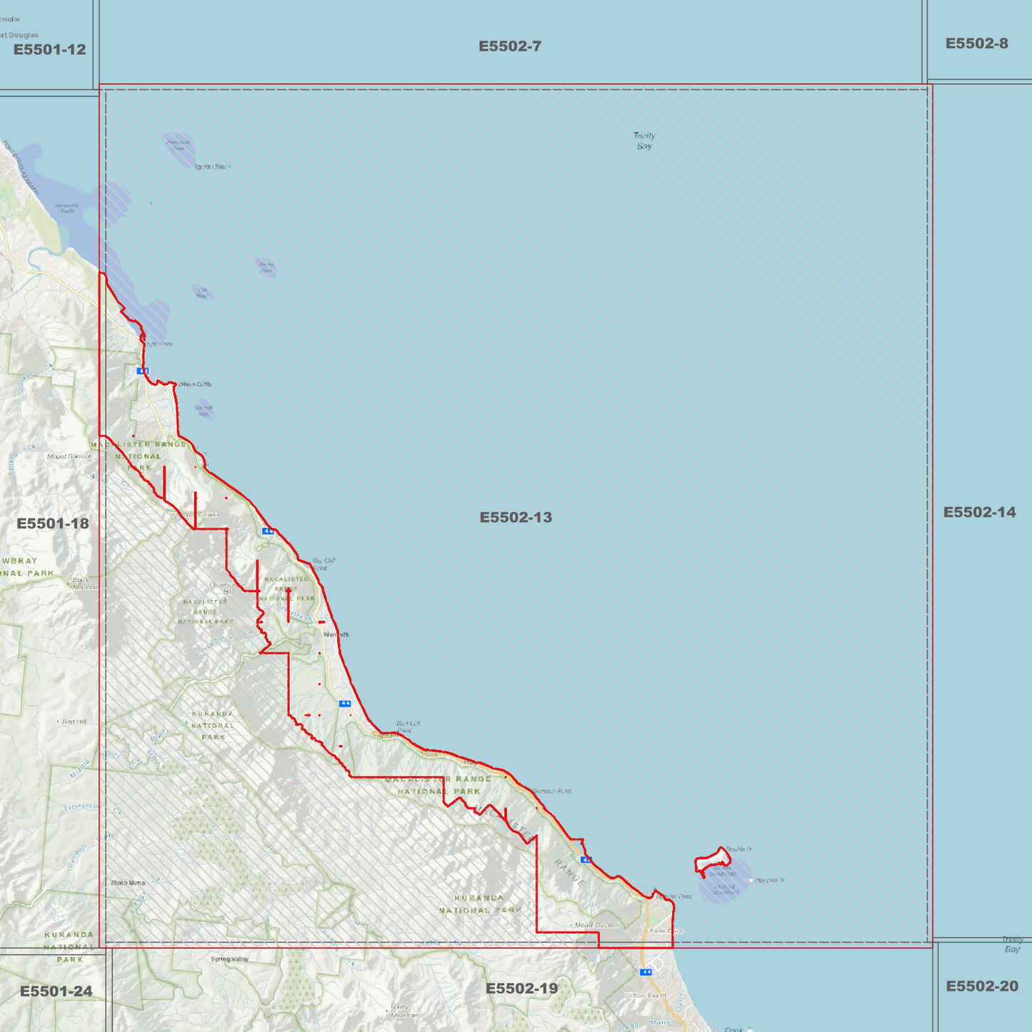 Palm Cove 1m Digital Elevation Model (E5502-13)