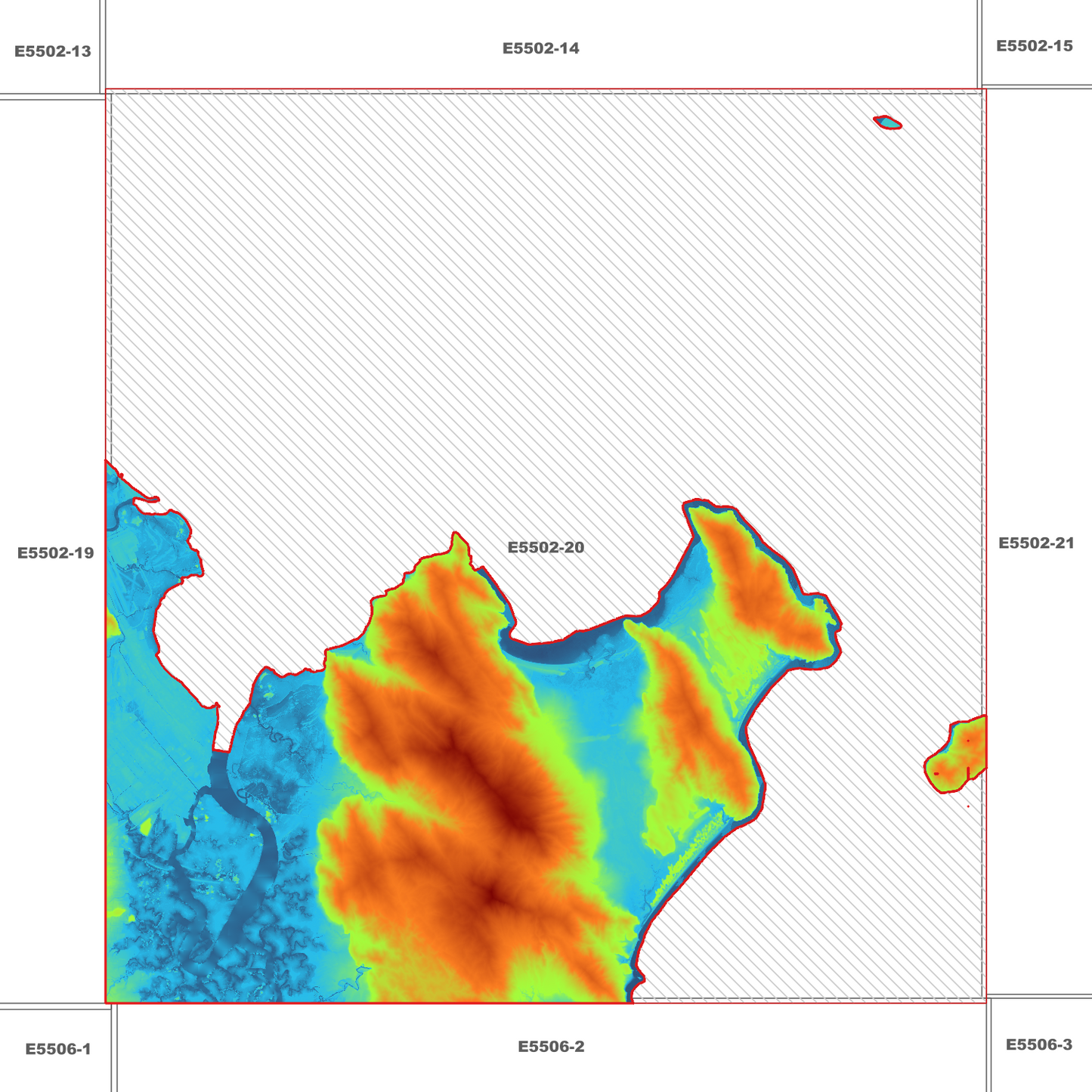 Cairns 1m Digital Elevation Model (E5502-20)