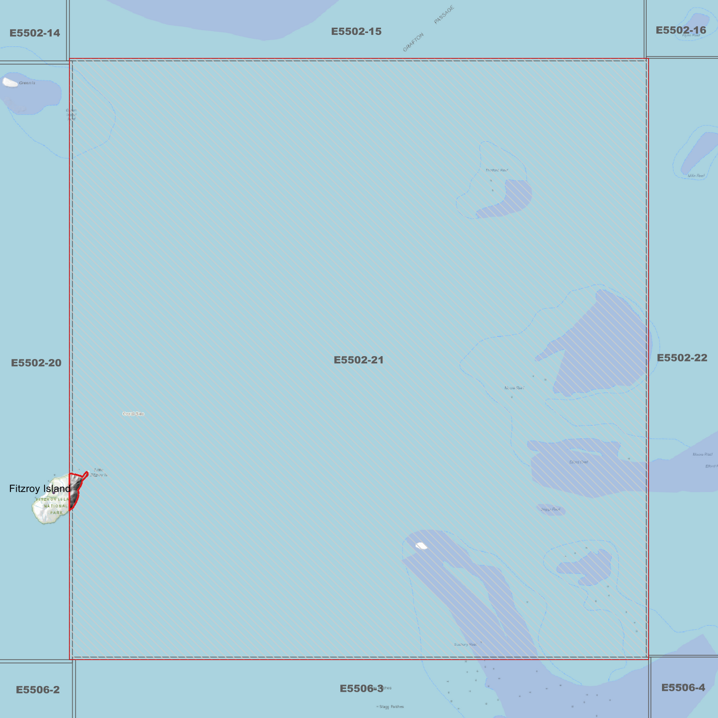 Fitzroy Island East 1m Digital Elevation Model (E5502-21)