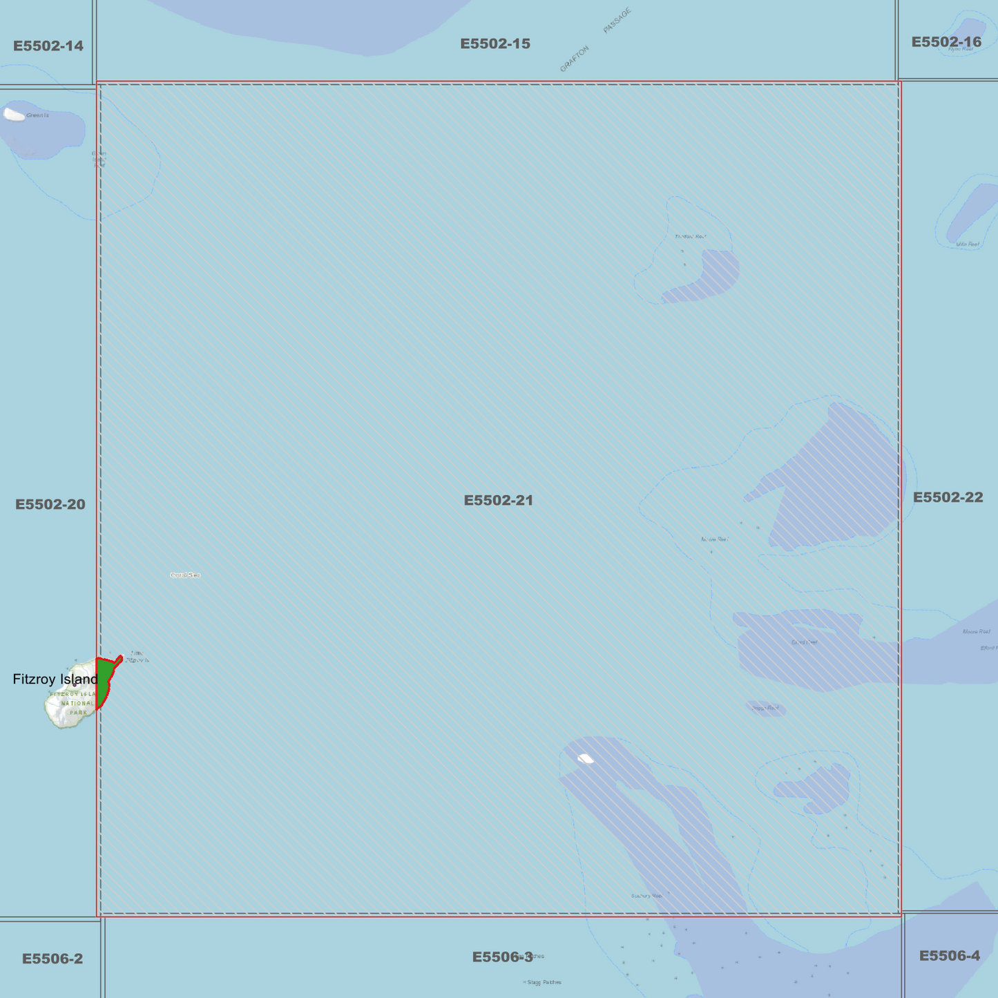 Fitzroy Island East 1m Digital Elevation Model (E5502-21)