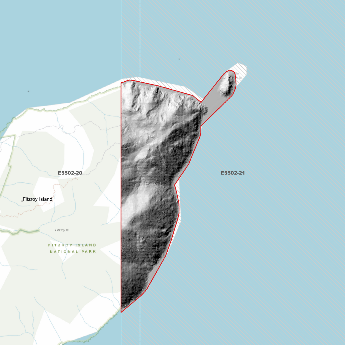 Fitzroy Island East 1m Digital Elevation Model (E5502-21)