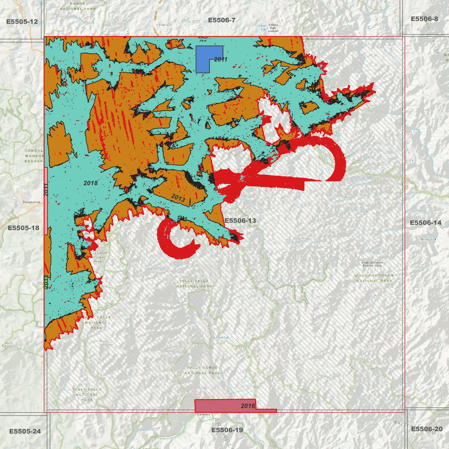 Millaa Millaa 1m Digital Elevation Model (E5506-13)