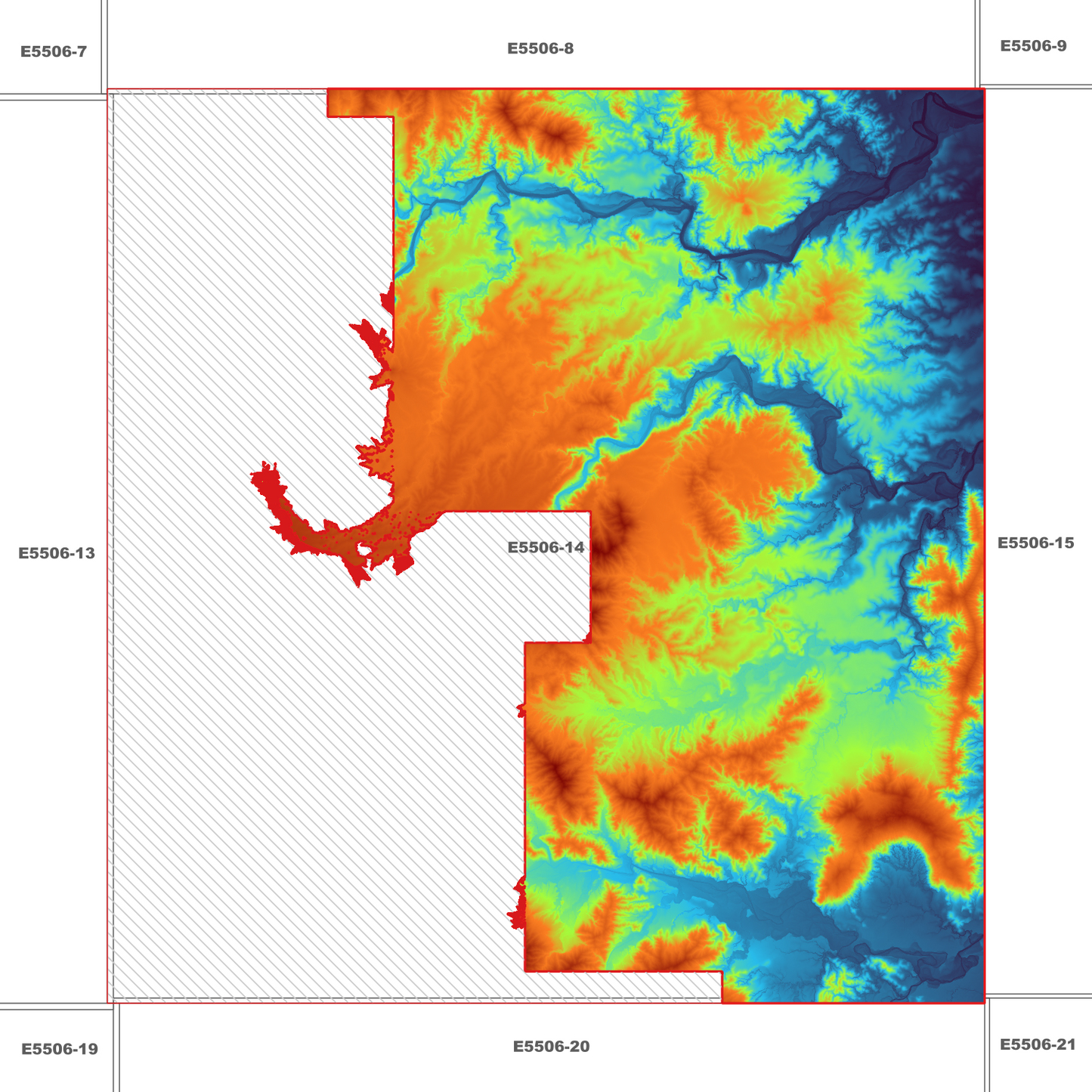 Nerada 1m Digital Elevation Model (E5506-14)