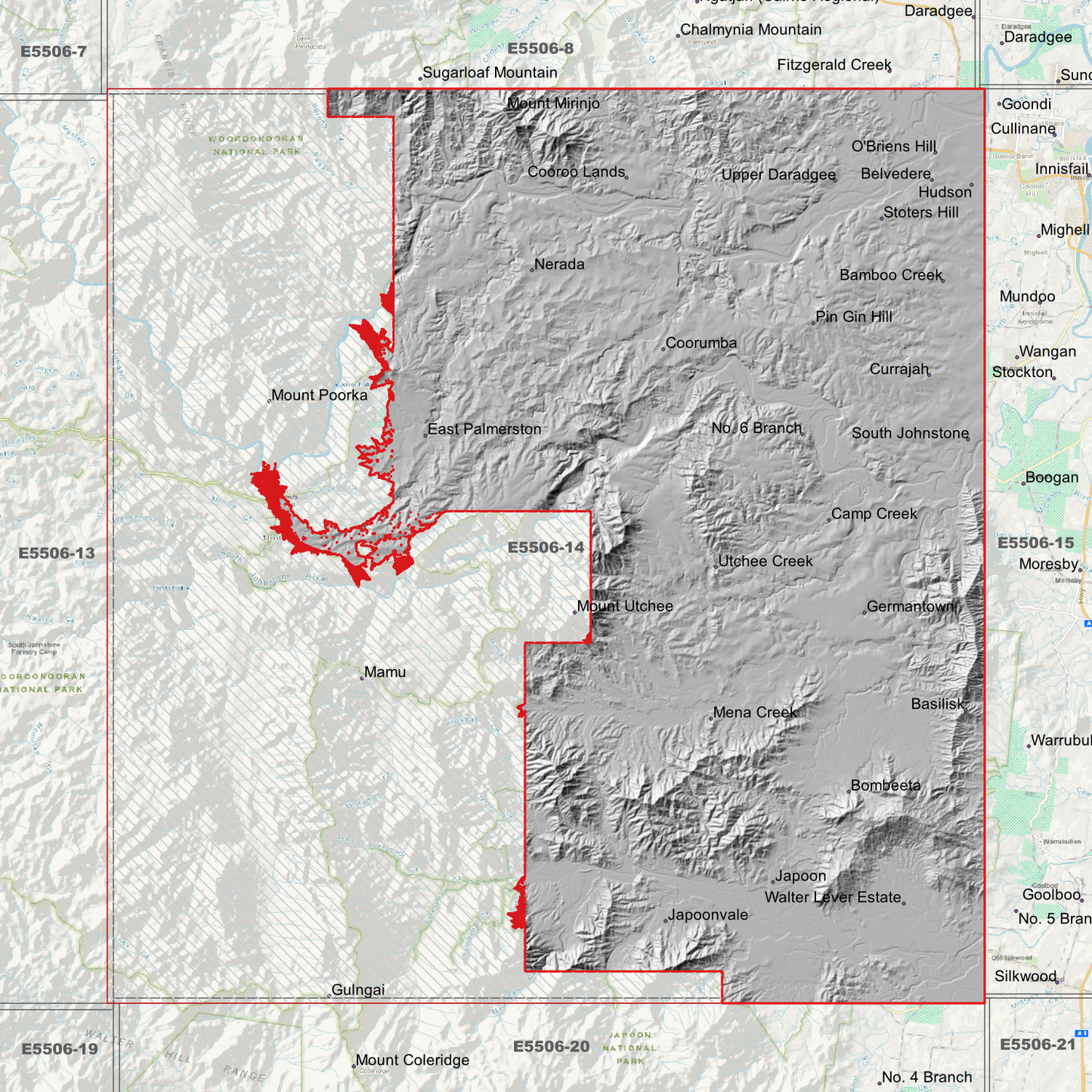 Nerada 1m Digital Elevation Model (E5506-14)