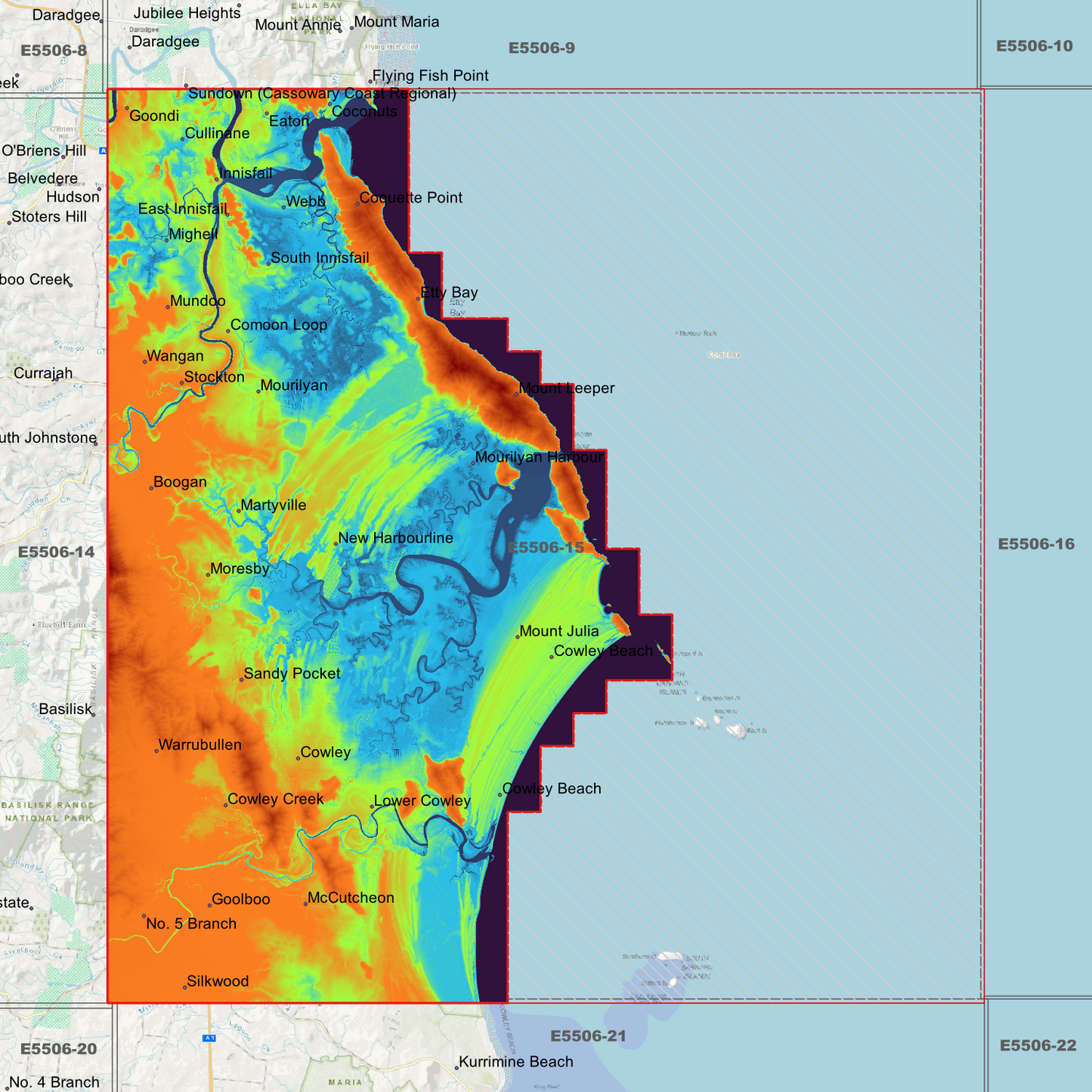 Innisfail 1m Digital Elevation Model (E5506-15)
